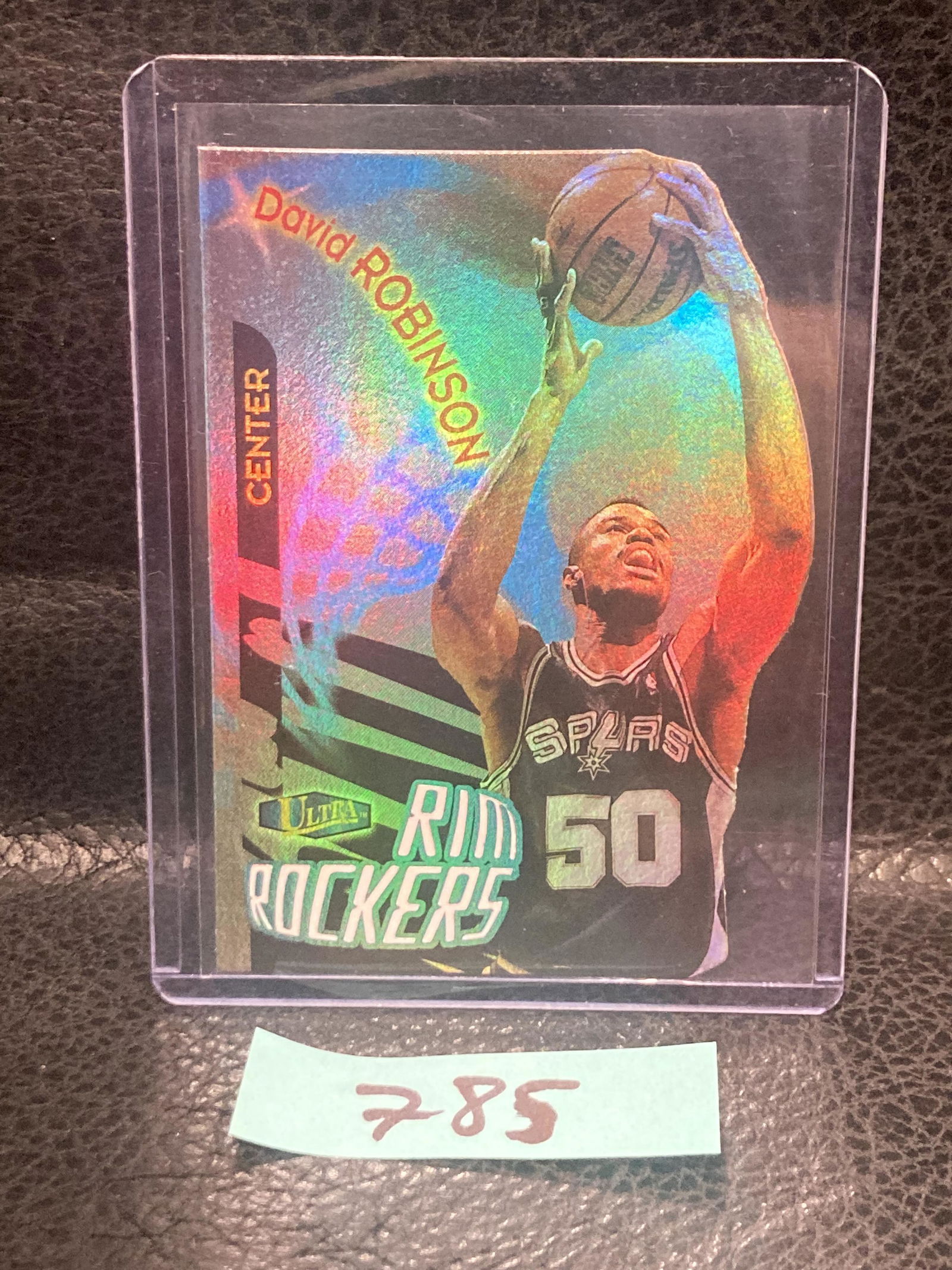 David Robinson 1997-98 Fleer Ultra Basketball Rim Rockers Insert Spurs Die-Cut (1 of 2)