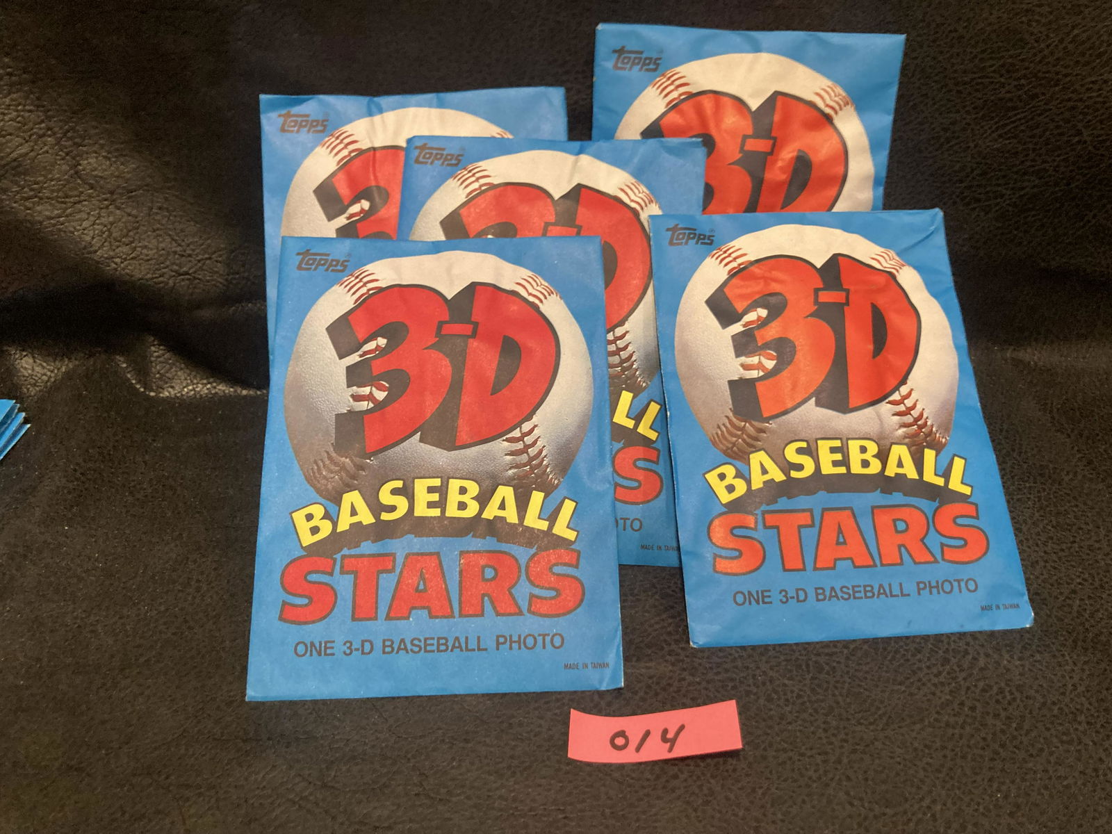5 per lot Unopened 1985 Topps 3-D Oversized Baseball Stars Photo Card (1 of 2)