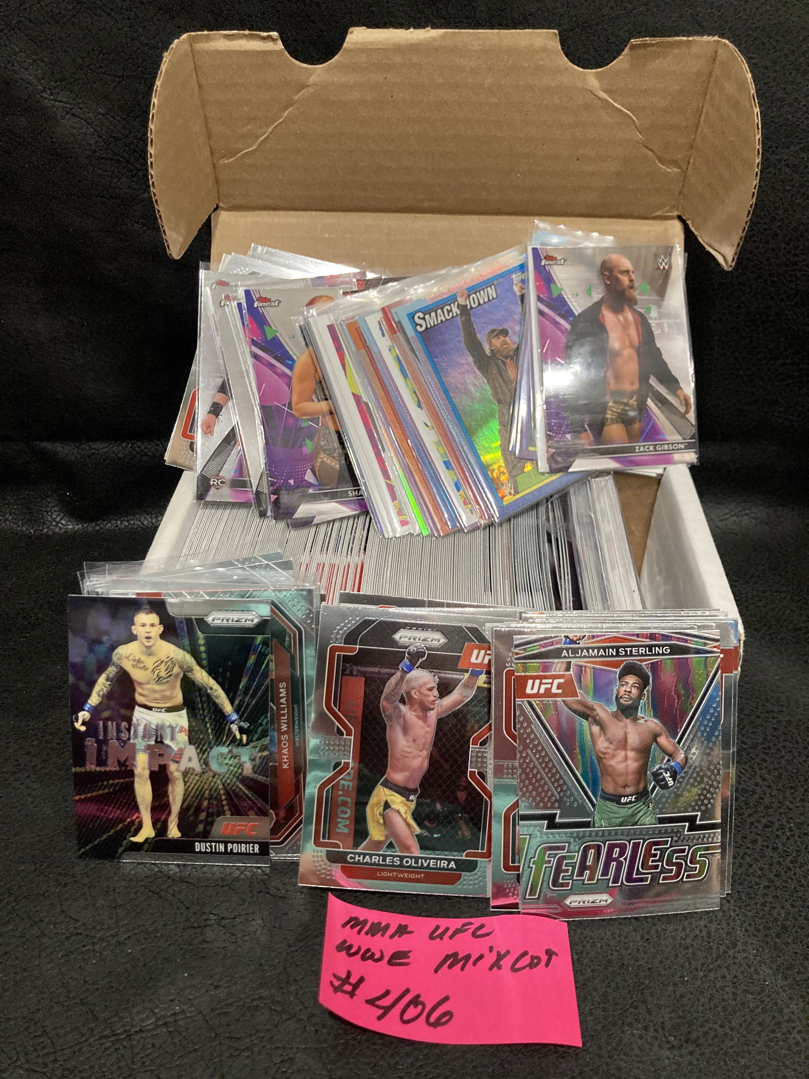 Mixes lots OF Cards Prizm UFC WWE Partial Set Great for Beginner Set Building (1 of 2)