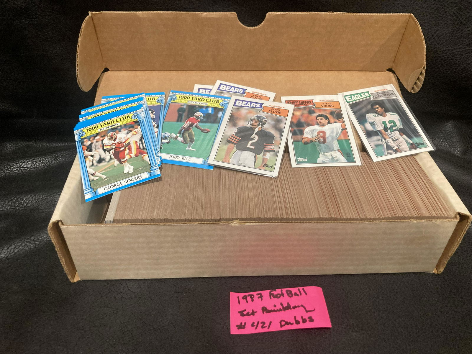 1987 Topps Football Partials Great for Beginner Set Building Steve Young rc (1 of 2)
