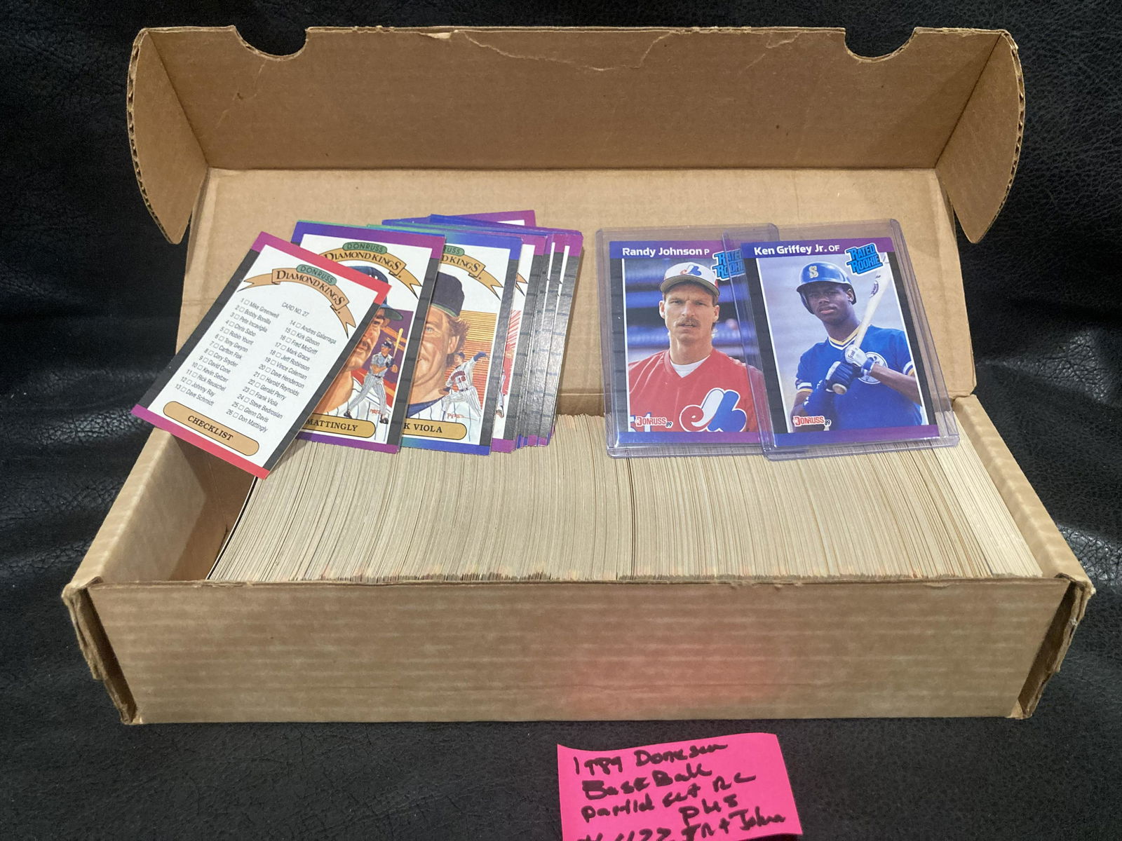 1989 Baseball Partials Great for Beginner Set Building Ken Griffey RC Randy Johnson Rc (1 of 2)