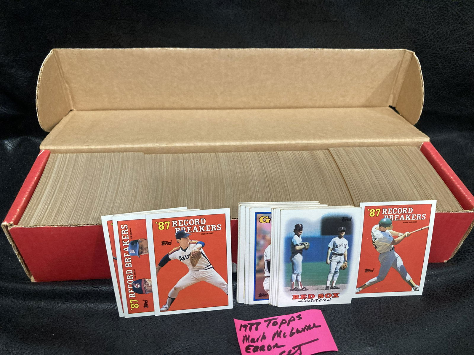 1989 Topps Baseball Partial Set Great for Beginner Set Building McGwire Error Card (1 of 3)
