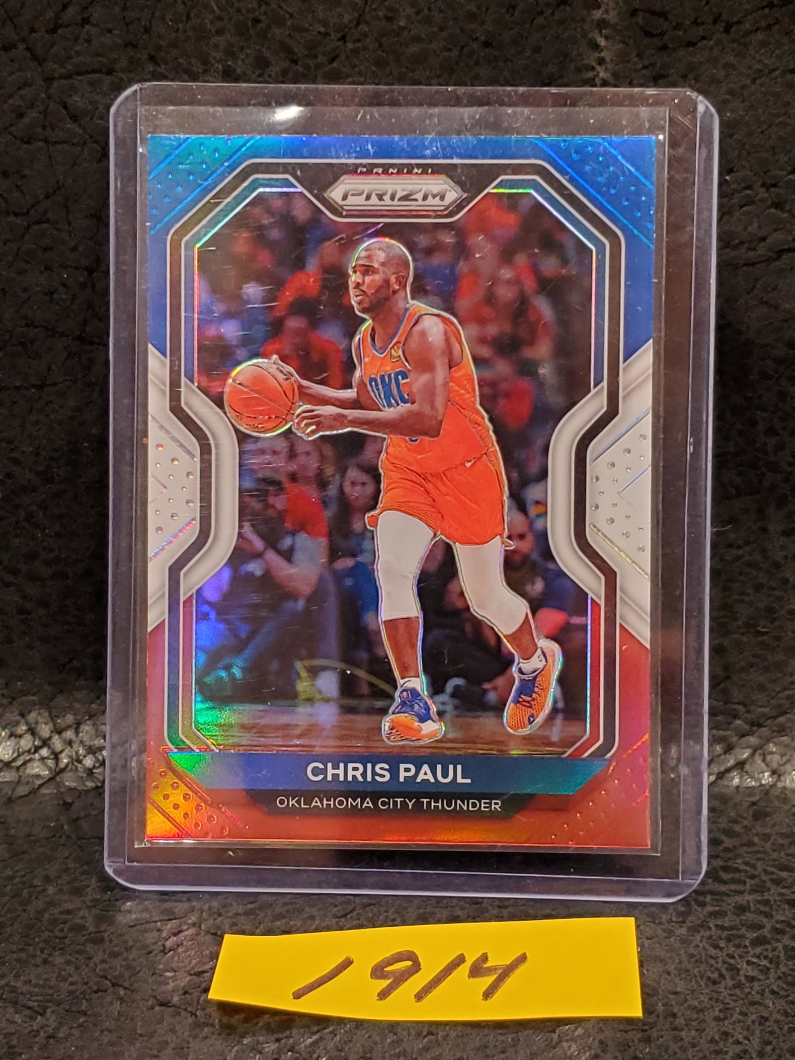 Chris Paul 2020-21 Prizm Red White Blue Oklahoma City Thunder #93 (1 of 2)