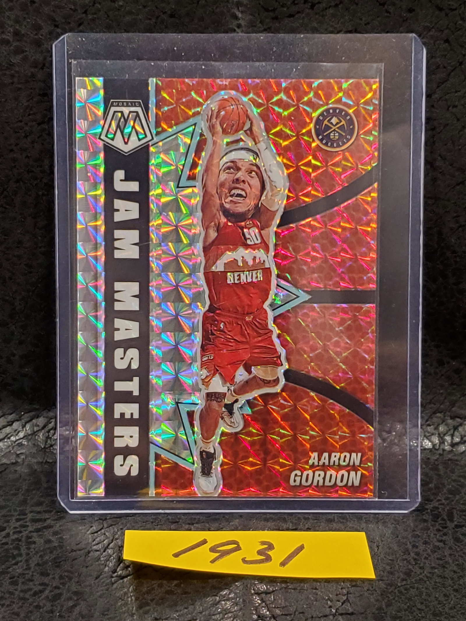 Aaron Rodgers 2020-21 Mosaic Jam Masters Silver Insert Denver Nuggets #5 (1 of 2)