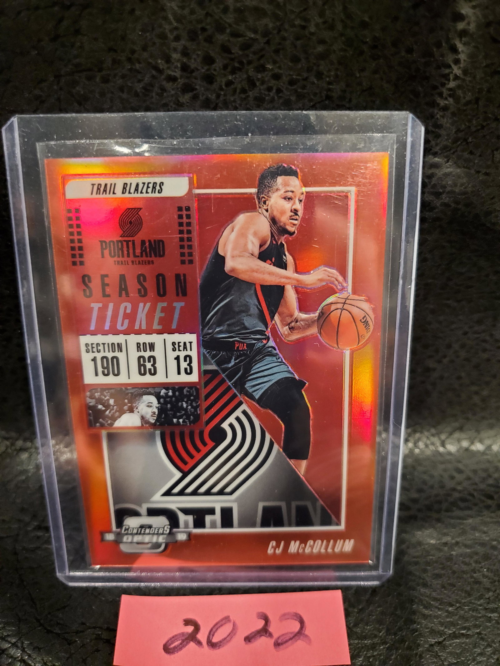 CJ McCollum 2018-19 Contenders Optic Red Portland Trailblazers #31 (1 of 2)