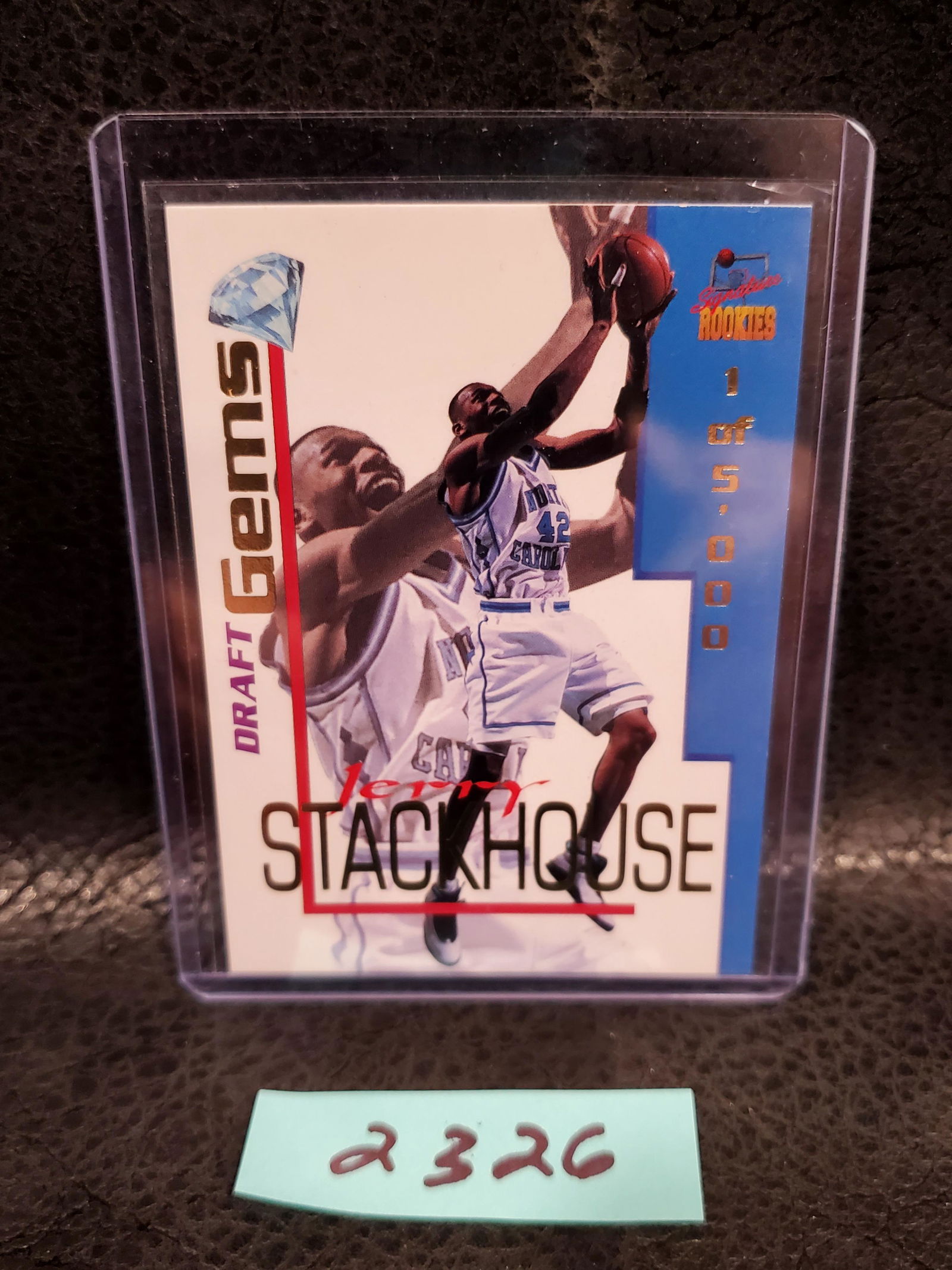 Jerry Stackhouse 1996 Signature Rookies Draft Gems North Carolina #DG2 (1 of 2)
