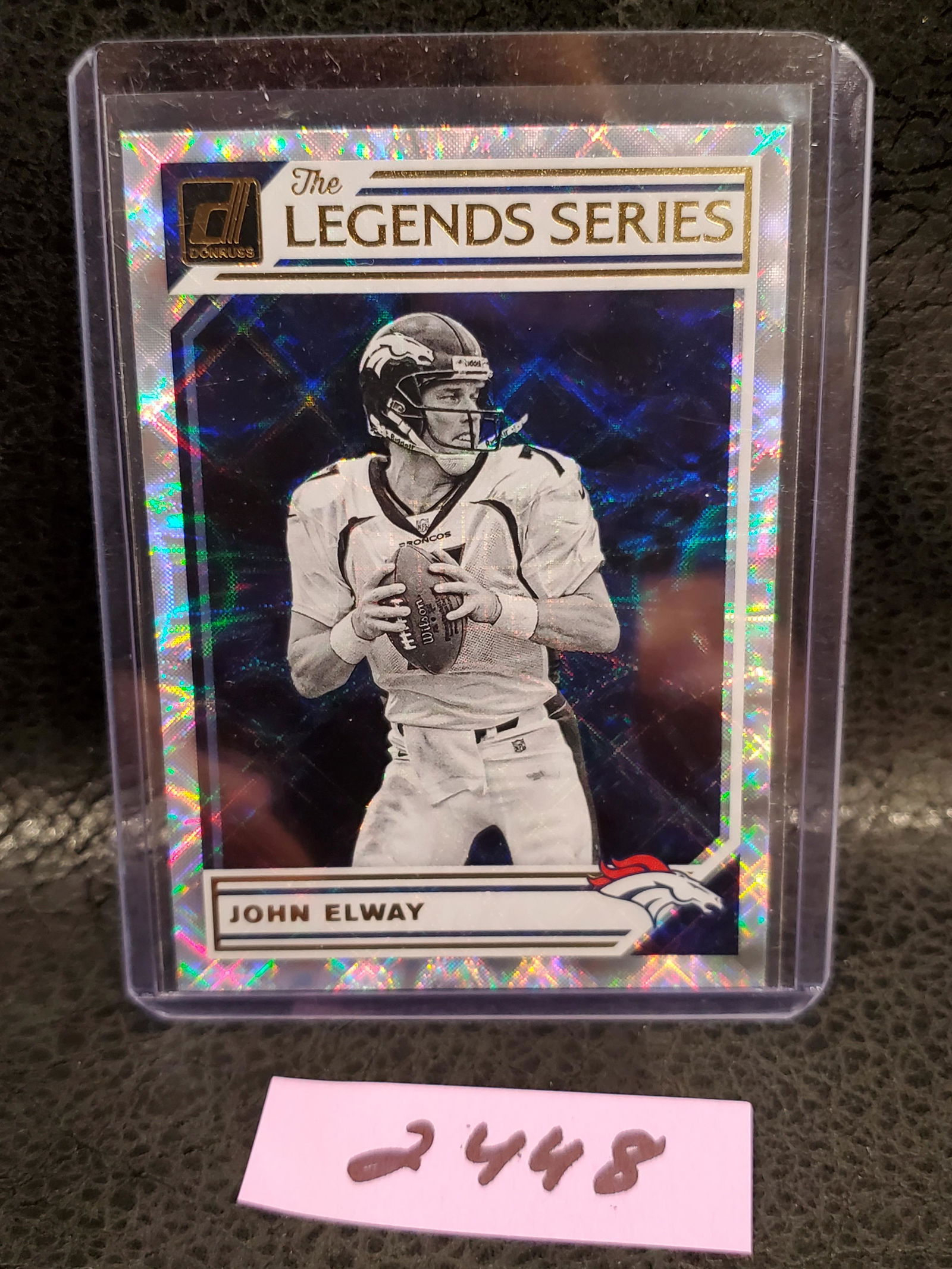 John Elway 2019 Donruss The Legends Series Silver Insert Denver Broncos #LS-15 (1 of 2)