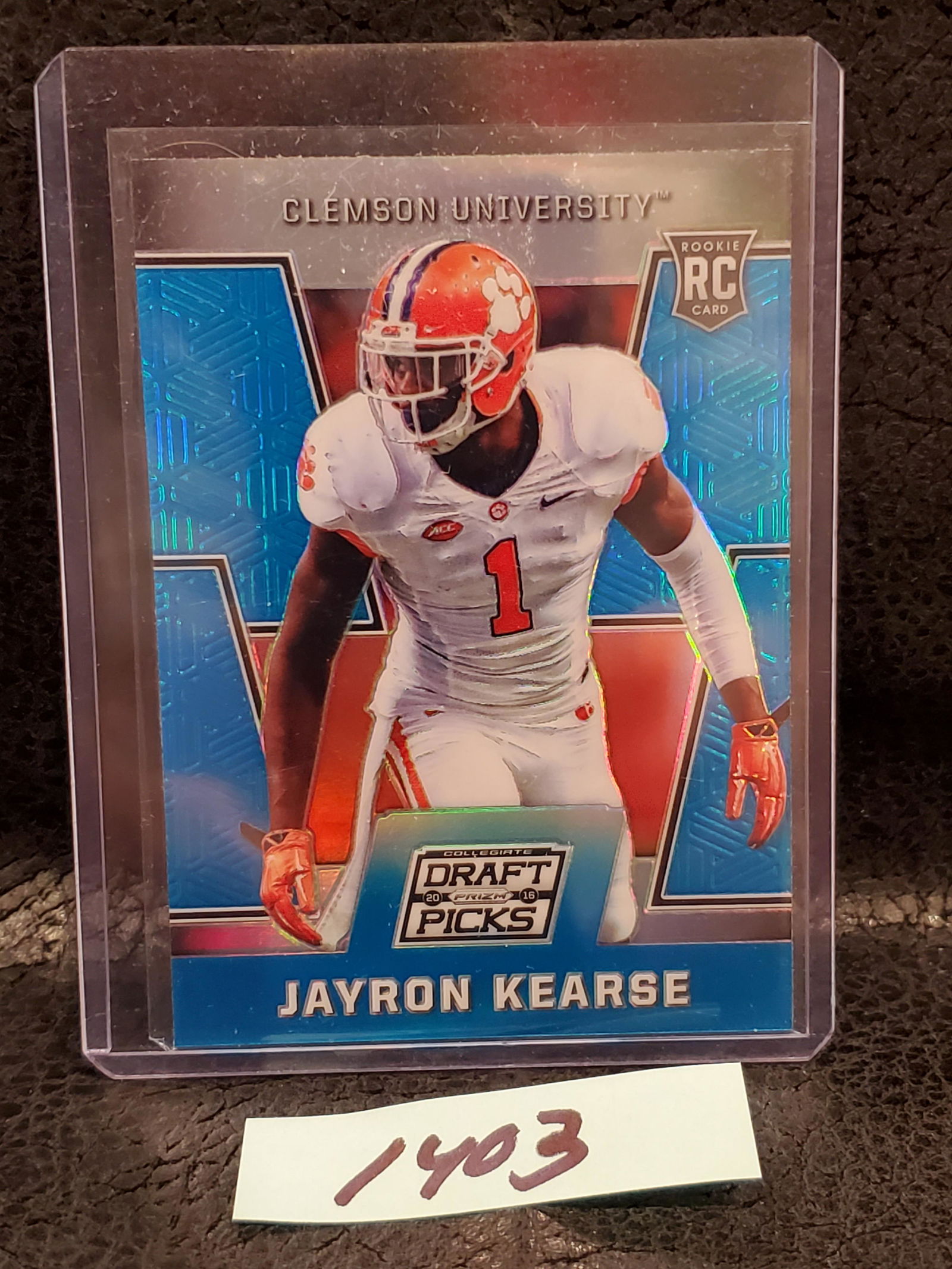 Jayron Kearse 2016 Prizm Draft Picks Blue Rookie Clemson #206 (1 of 2)