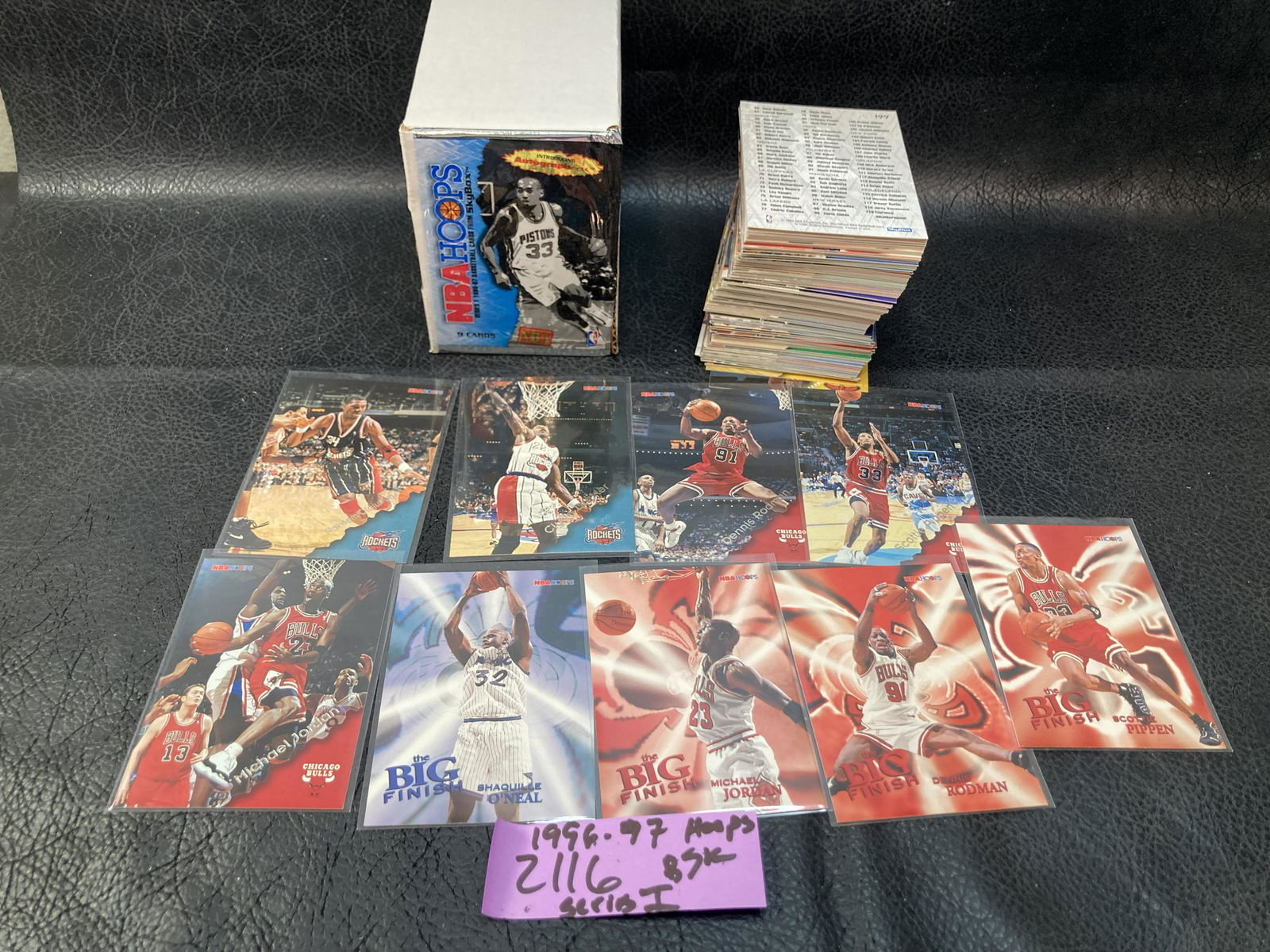 1996-97 NBA HOOPS MICHAEL JORDAN THE BIG FINISH AND SET (1 of 2)