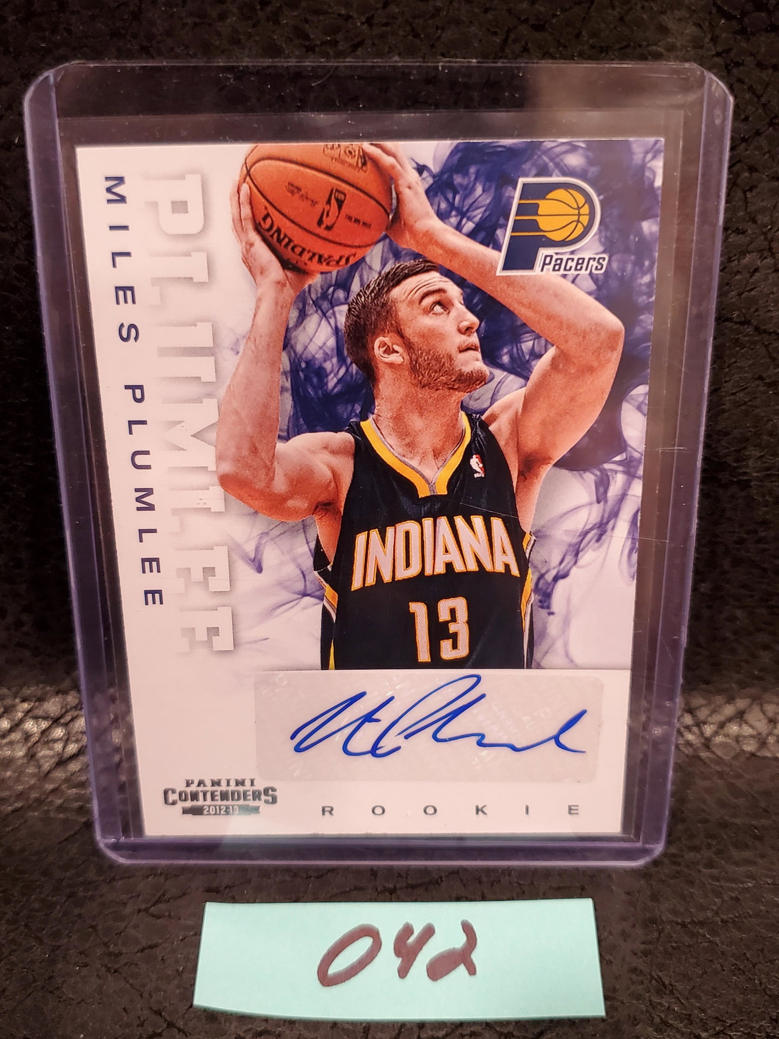 Miles Plumlee 2012-13 Contenders Rookie Auto Indiana Pacers #225 (1 of 2)