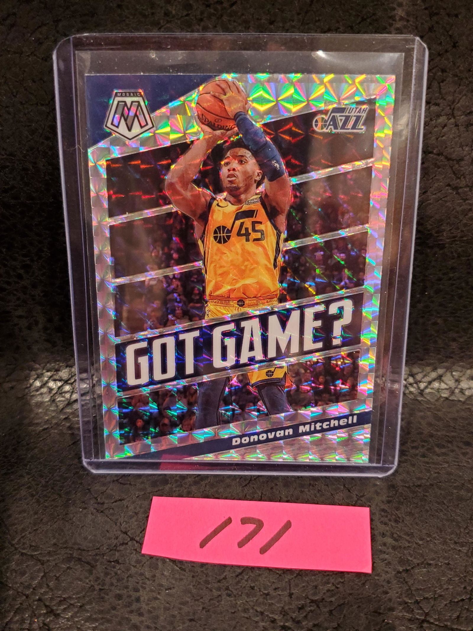 Donovan Mitchell 2019-20 Mosaic Got Game? Silver Insert Utah Jazz #18 (1 of 2)