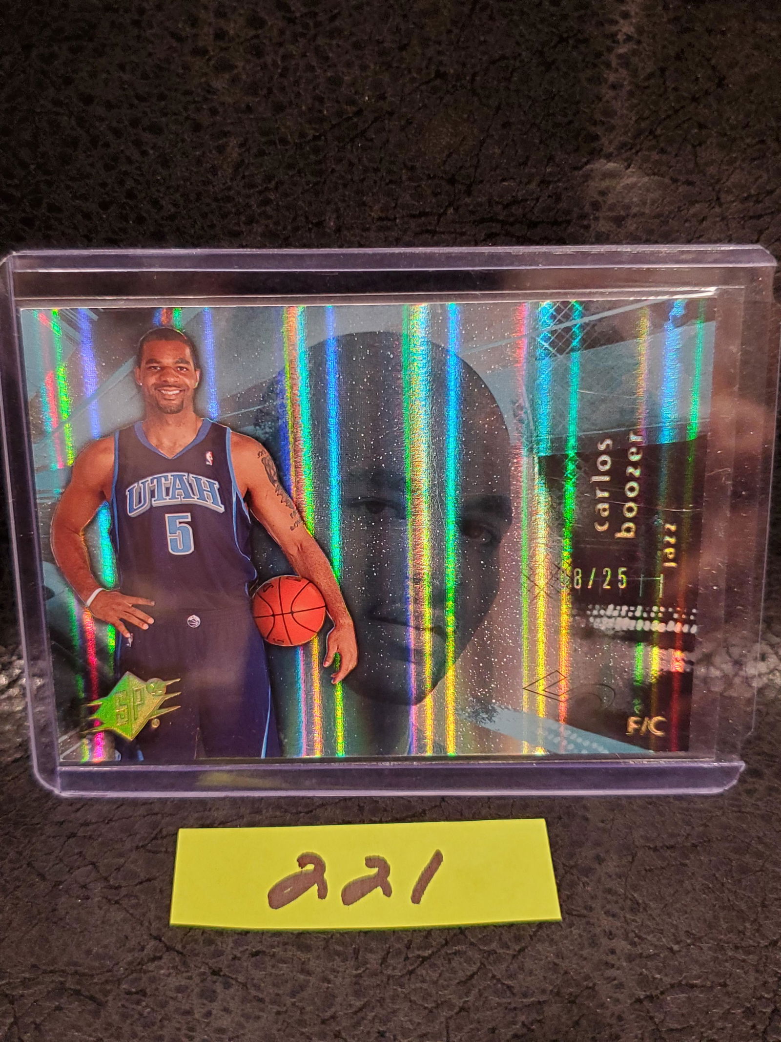 Carlos Boozer 2004 Upper Deck SPX Hologram #/25 Utah Jazz #86 (1 of 2)