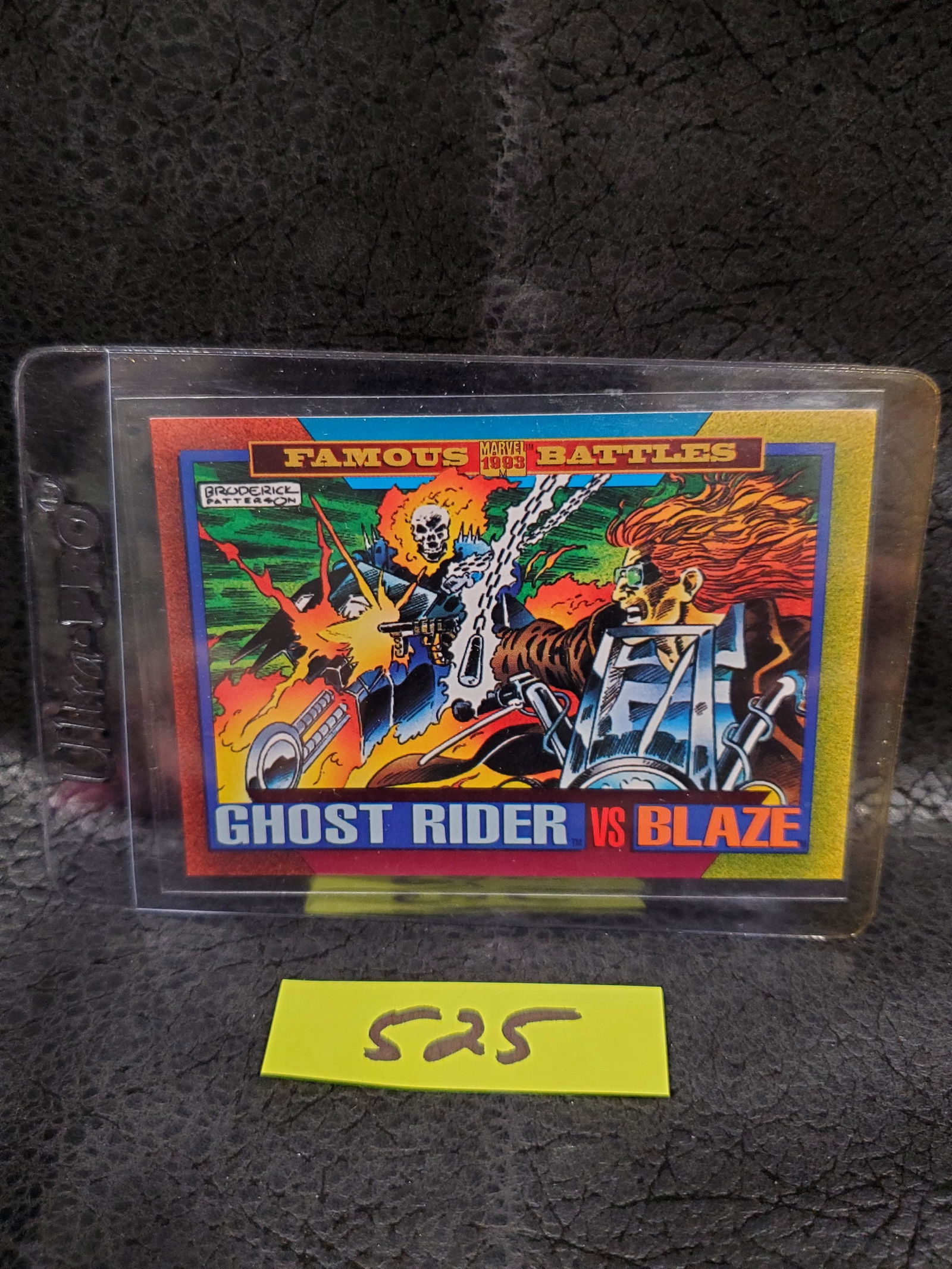 Ghost Rider vs Blaze 1993 Skybox Marvel Universe Series 4 Famous Battles #172 (1 of 2)