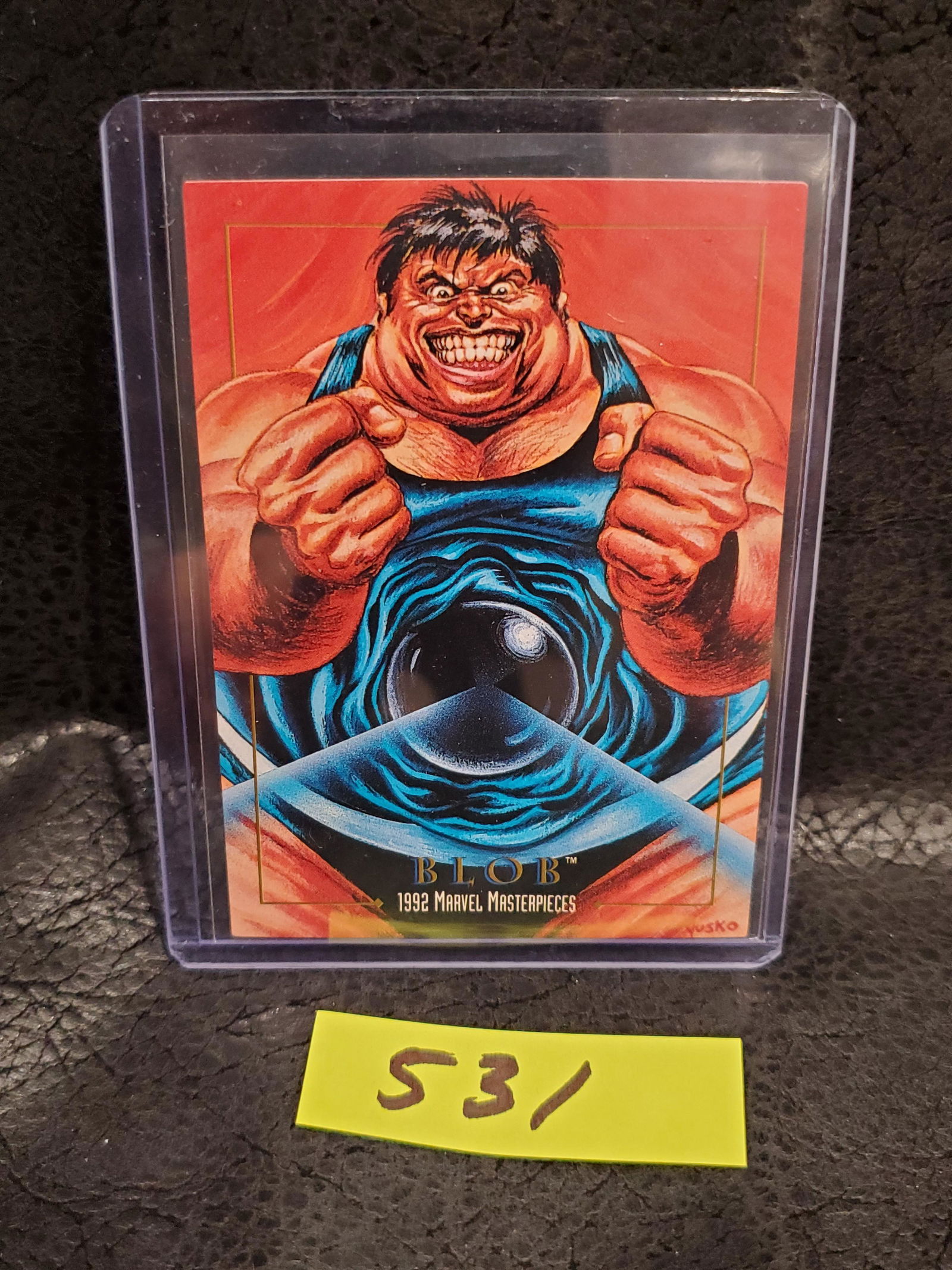 Blob 1992 Skybox Marvel Masterpieces #1: Blob 1992 Skybox Marvel Masterpieces #1