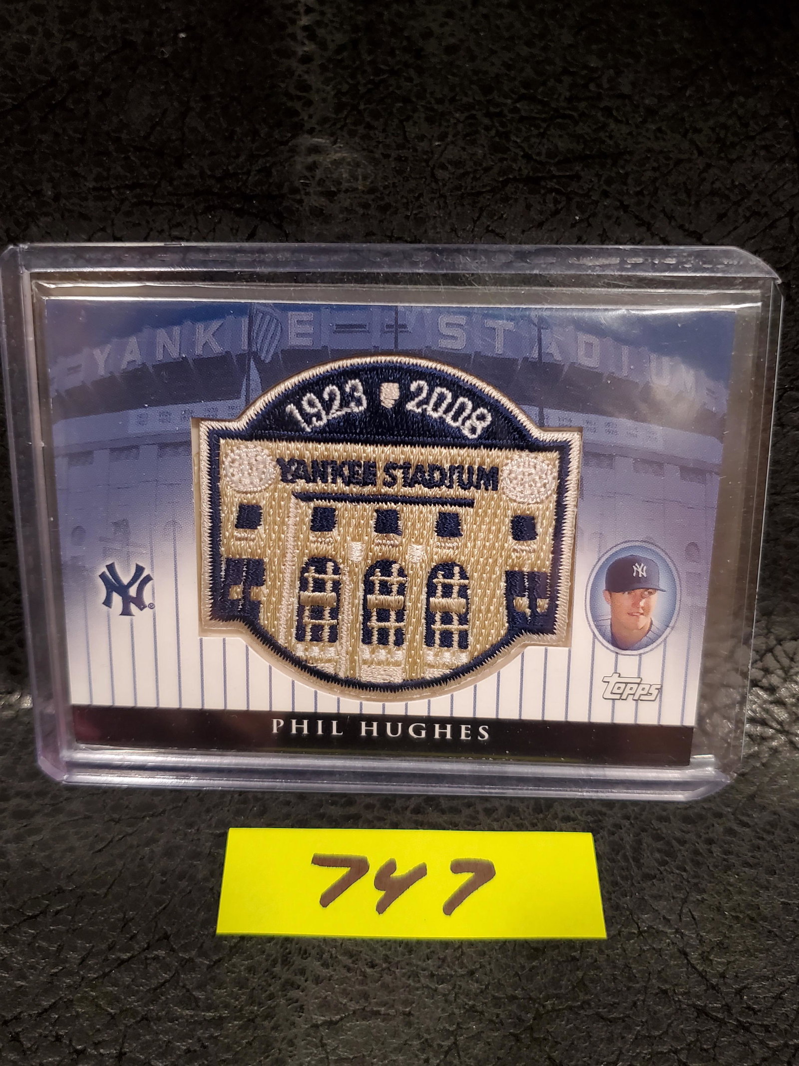 Phil Hughes 2008 Topps Series 2 Commemorative Yankee Stadium Patch #/100 New York Yankees #CPR-PH (1 of 2)