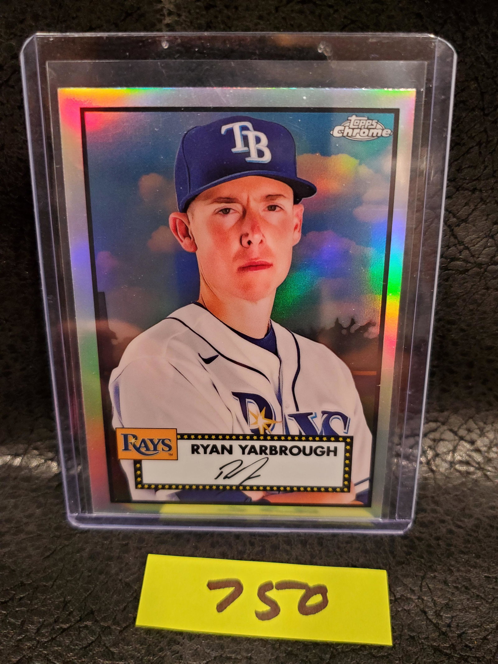 Ryan Yarbrough 2021 Topps Chrome Platinum Refractor Tampa Bay Rays #410 (1 of 2)