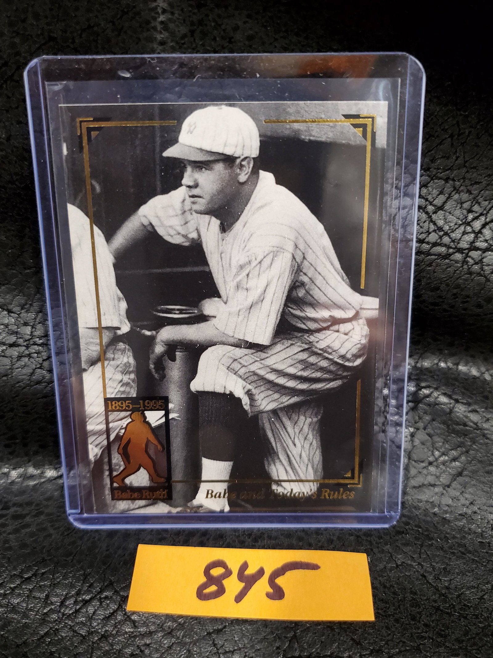 Babe Ruth 1995 Megacards Babe and Today's Rules New York Yankees #19: Babe Ruth 1995 Megacards Babe and Today's Rules New York Yankees #19