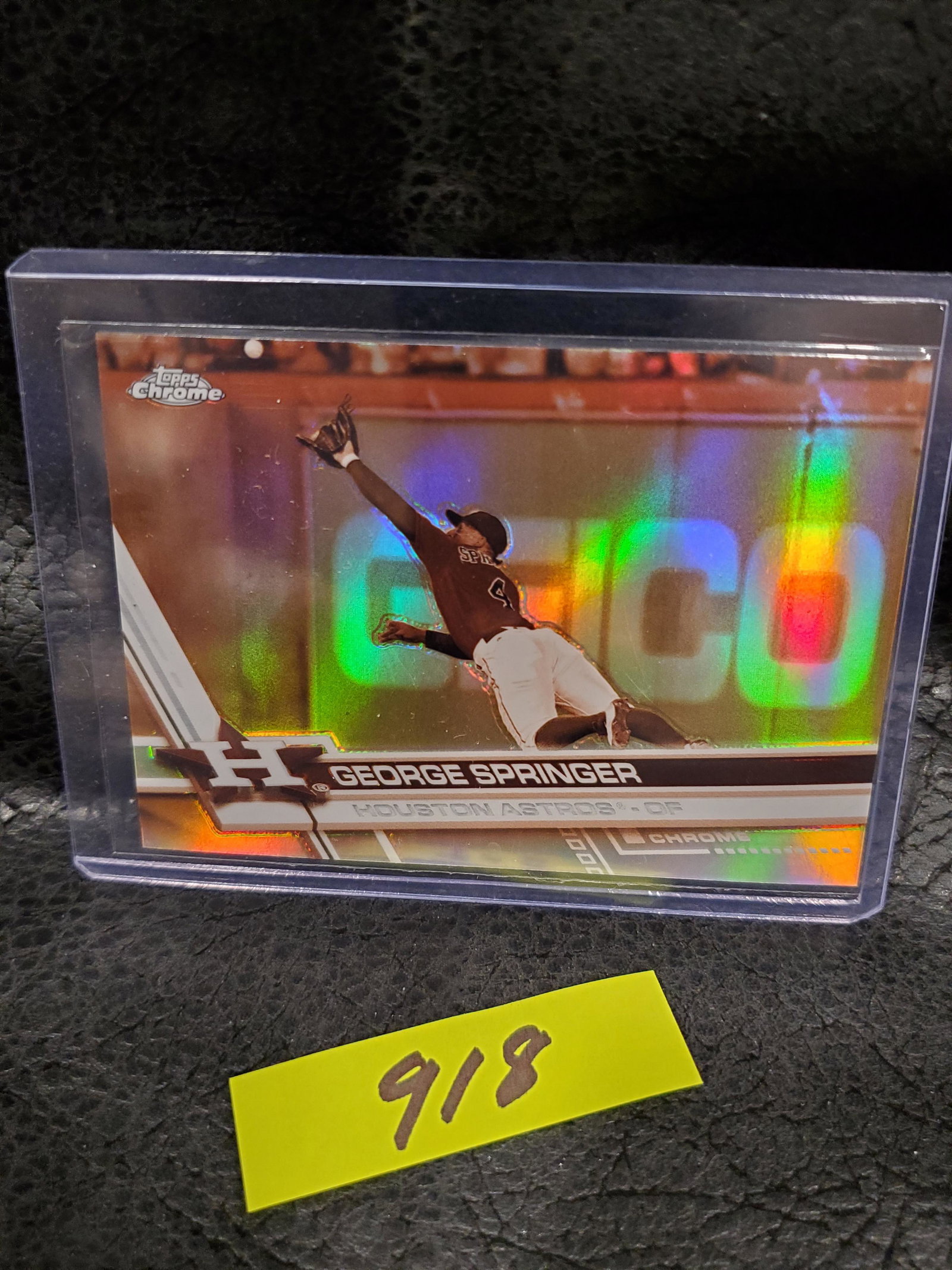 George Springer 2017 Topps Chrome Sepia Refractor Houston Astros #129 (1 of 2)