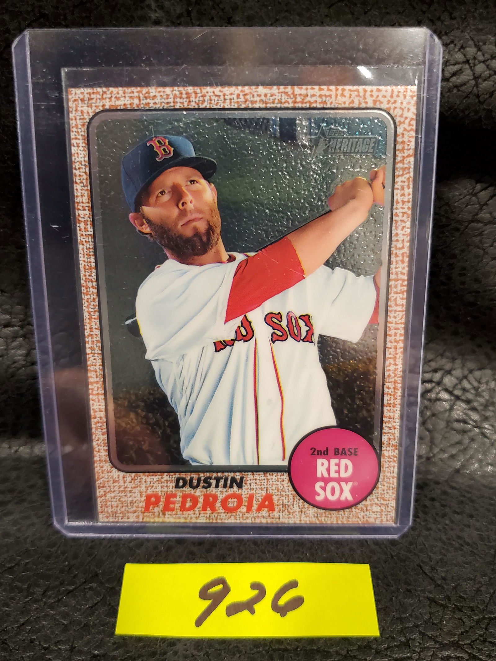 Dustin Pedroia 2017 Topps Heritage Base #/999 Boston Red Sox #454 (1 of 2)