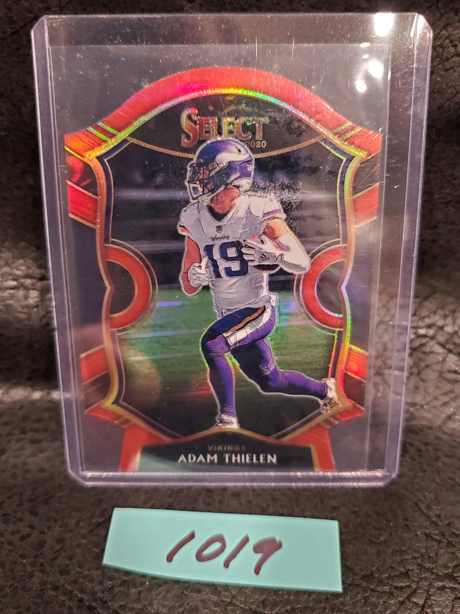 Adam Thielen 2021 Select Red Concourse Die Cut Minnesota Vikings #14 (1 of 2)