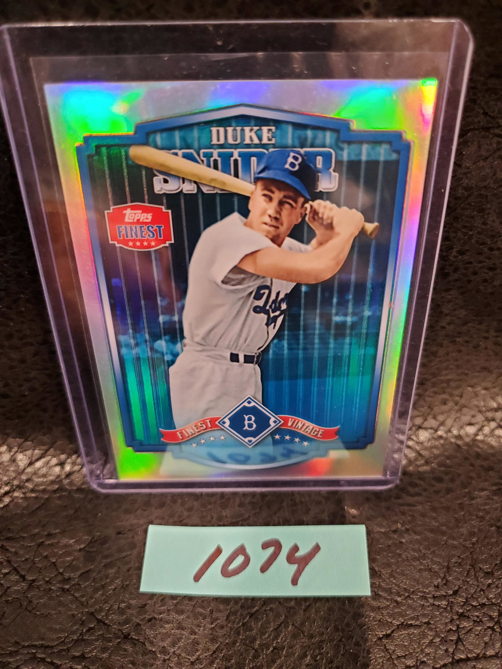 Duke Snider 2014 Topps Finest Vintage Refractor Los Angeles Dodgers #FV-DS (1 of 2)