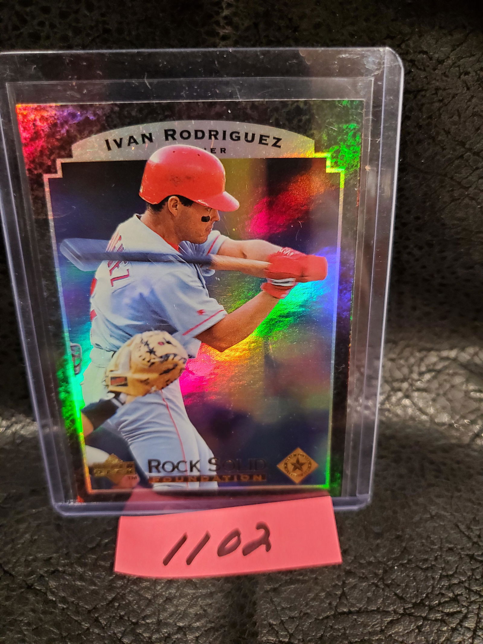 Ivan Rodriguez 1995 Upper Deck Rock Solid Foundation Texas Rangers #RS11 (1 of 2)