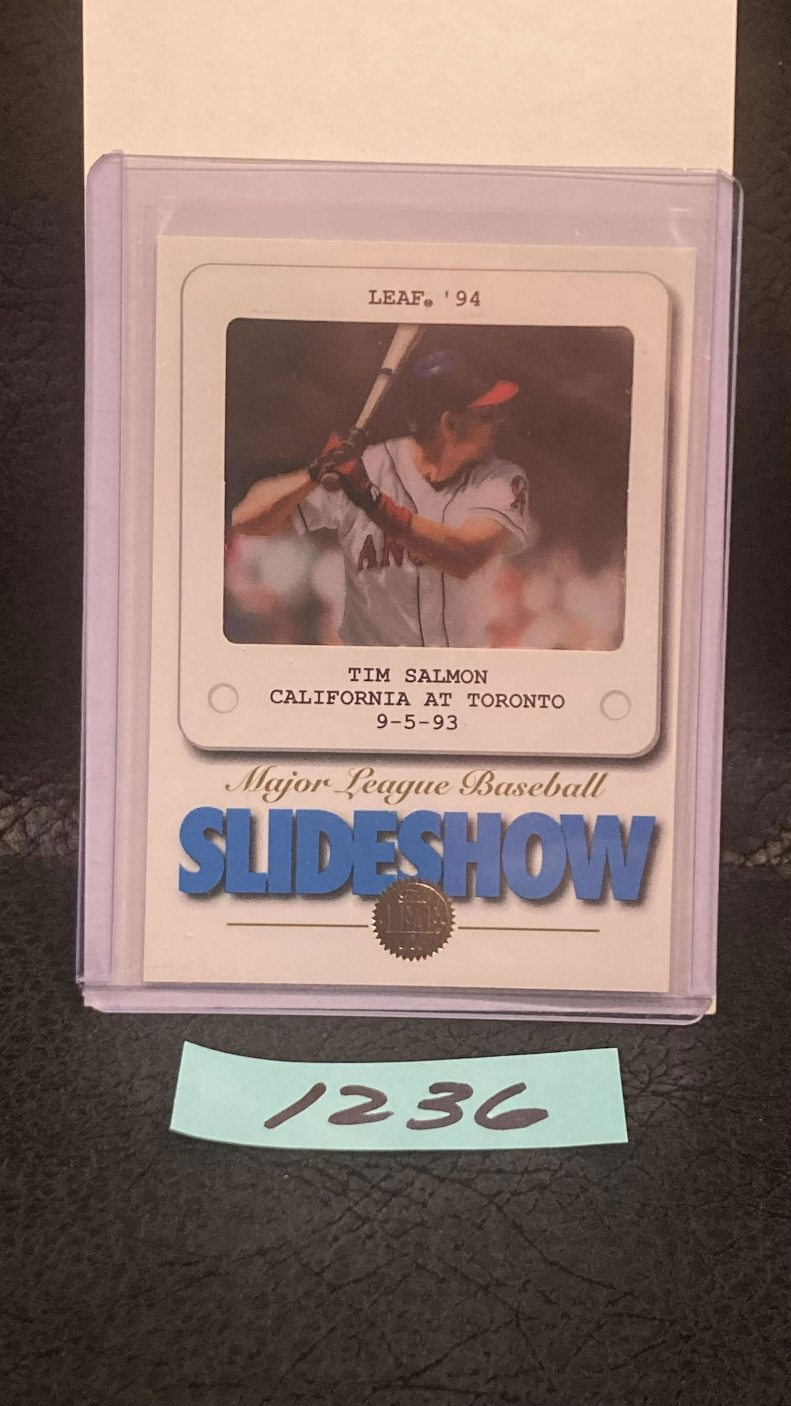 Tim Salmon 1994 Donruss Leaf MLB Slideshow Anaheim Angels #8 (1 of 2)