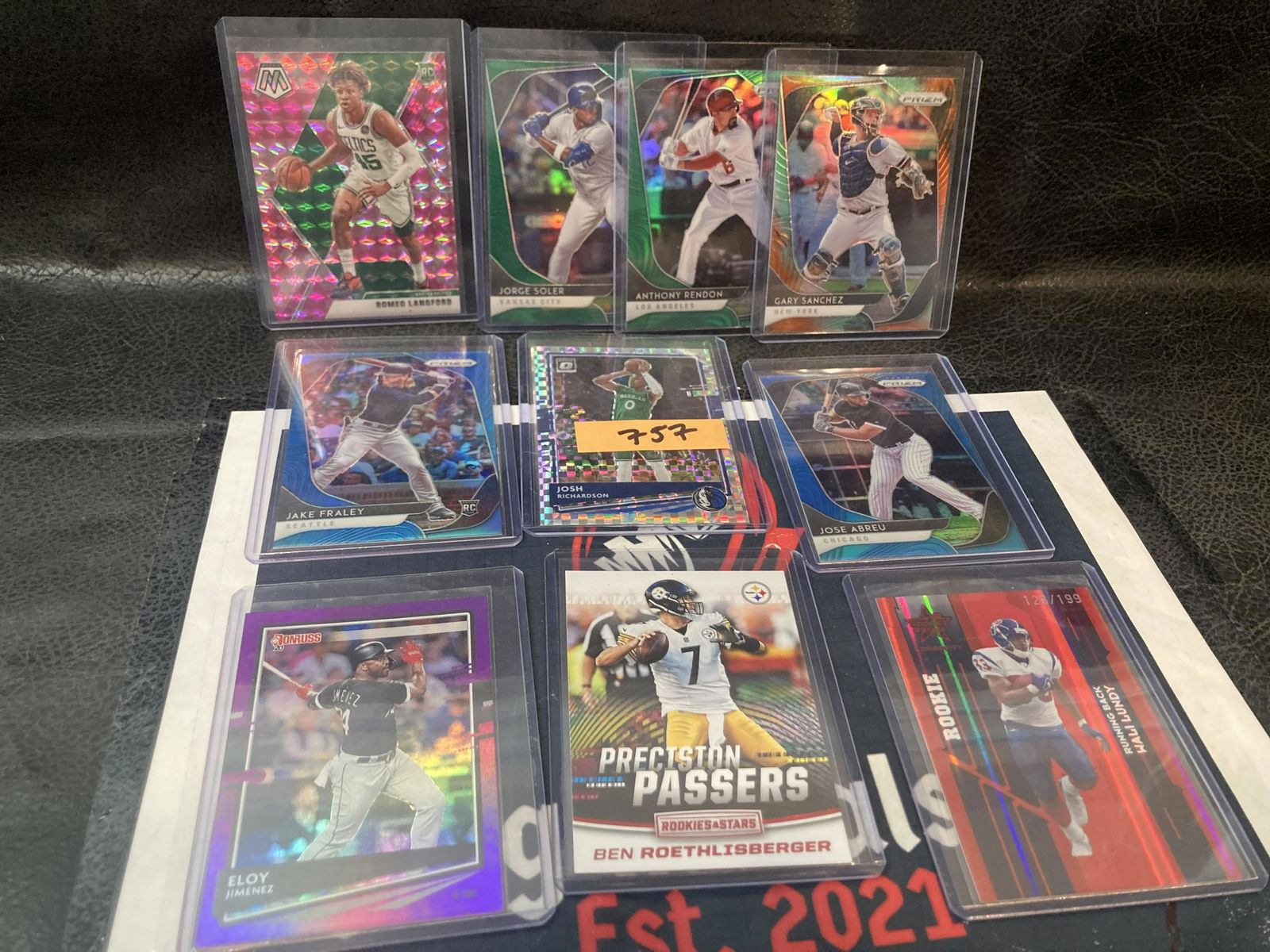 Lot of 10 mixed sports top loaded cards (1 of 2)