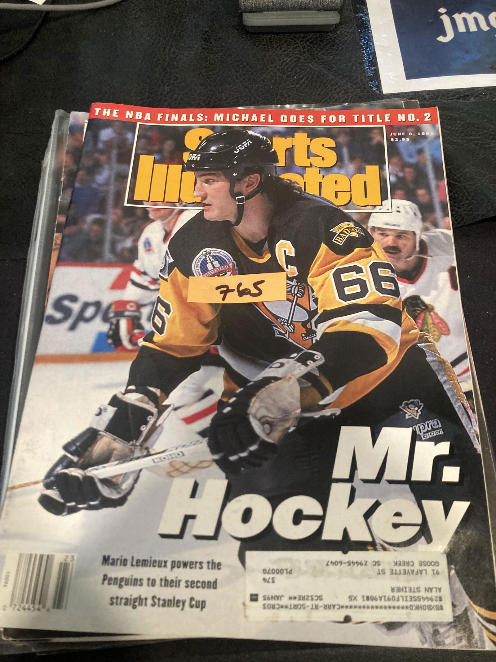 Sports Illustrated Mario Lemieux Sports Illustrated Mr Hockey June 1992 Pittsburgh Penguins 2nd Cup (1 of 2)