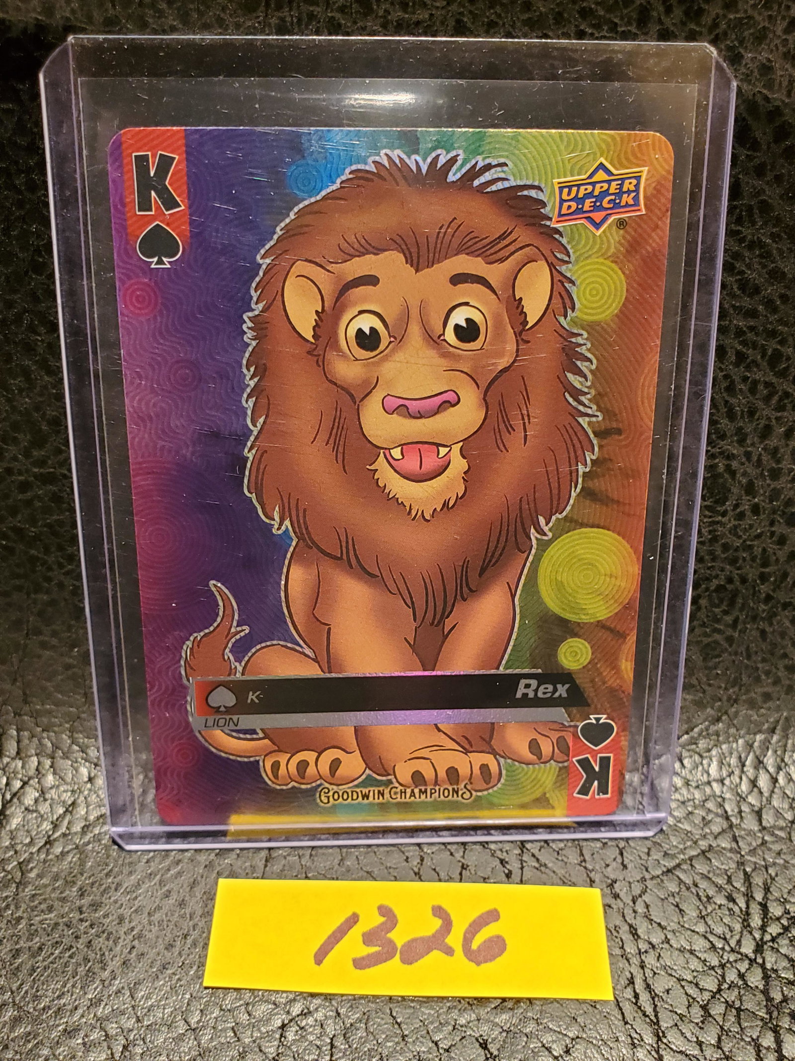 Rex 2021 Upper Deck Goodwin Champions Playing Cards King of Spades: Rex 2021 Upper Deck Goodwin Champions Playing Cards King of Spades