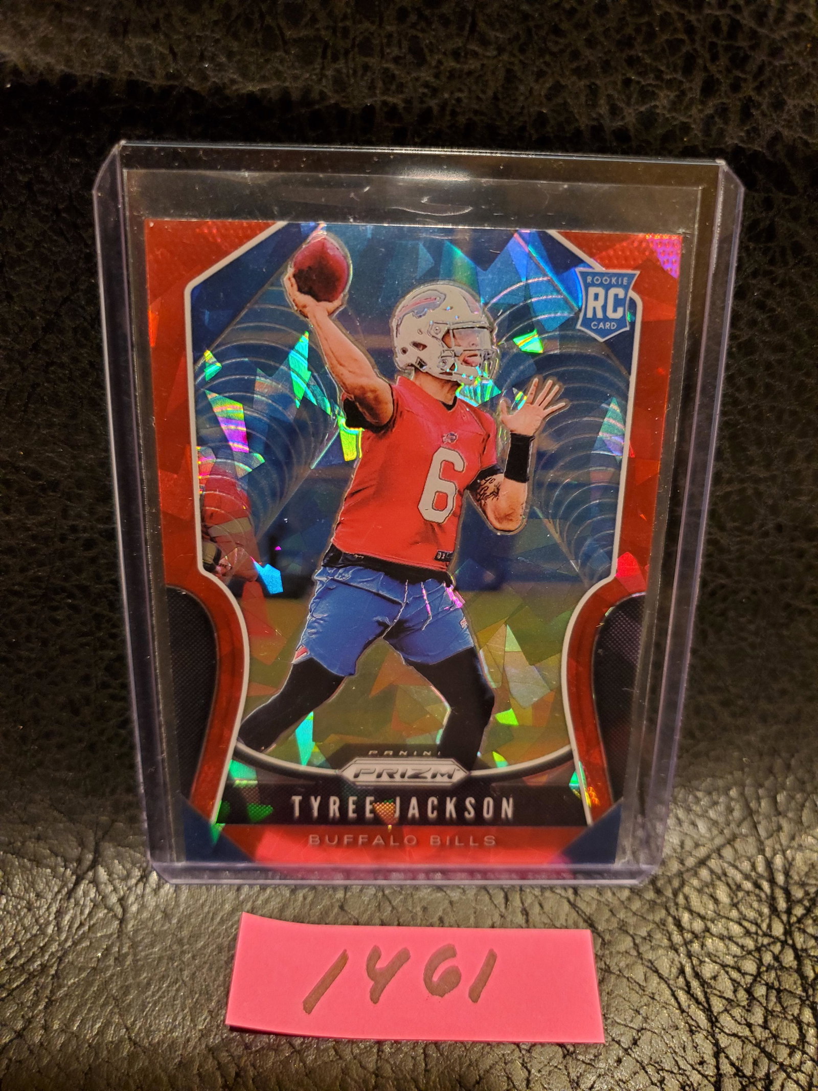 Tyree Jackson 2019 Prizm Red Cracked Ice Rookie Buffalo Bills #321: Tyree Jackson 2019 Prizm Red Cracked Ice Rookie Buffalo Bills #321