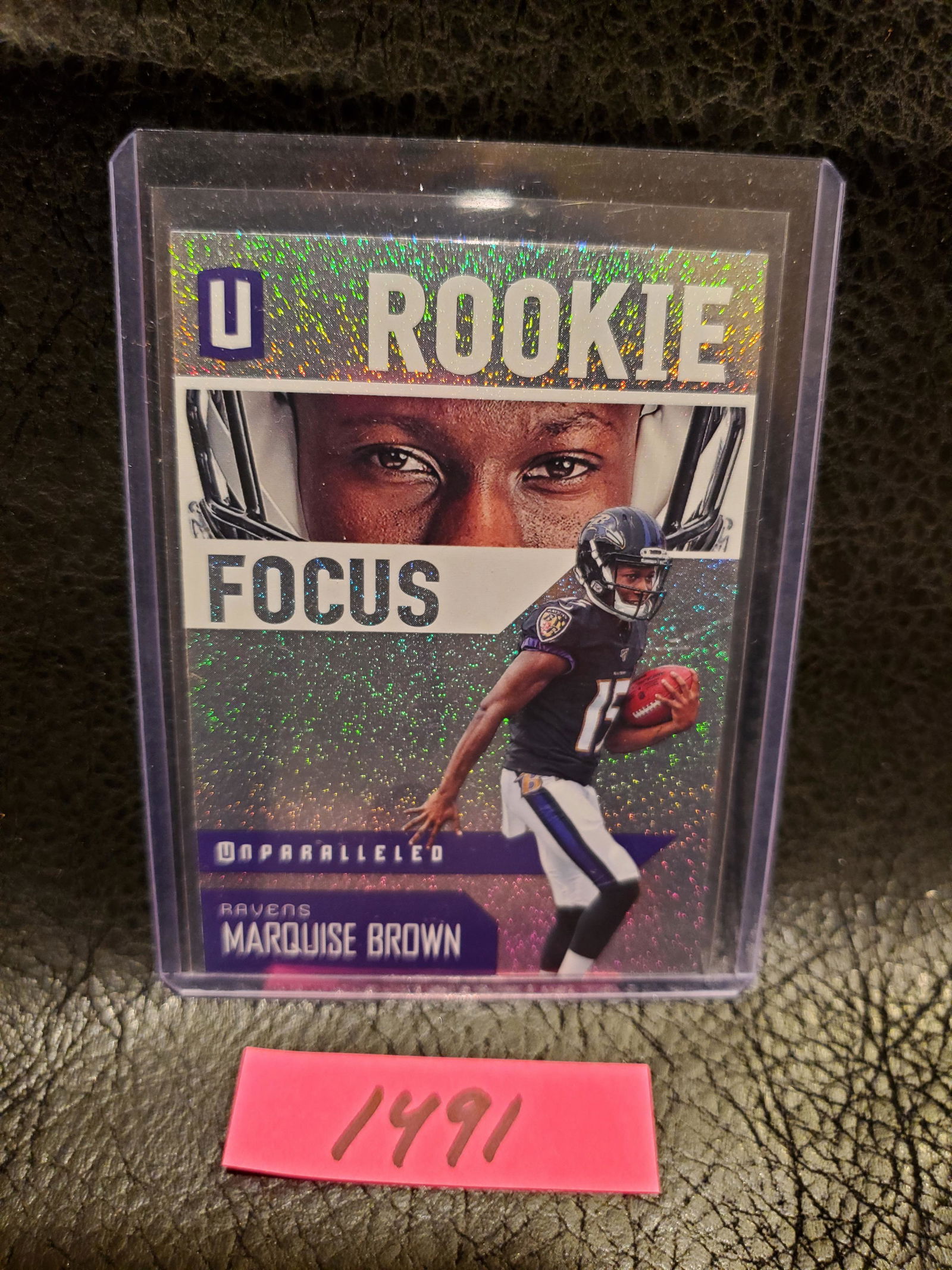 Marquise Brown 2019 Unparalleled Rookie Focus Baltimore Ravens #RF-MB (1 of 2)