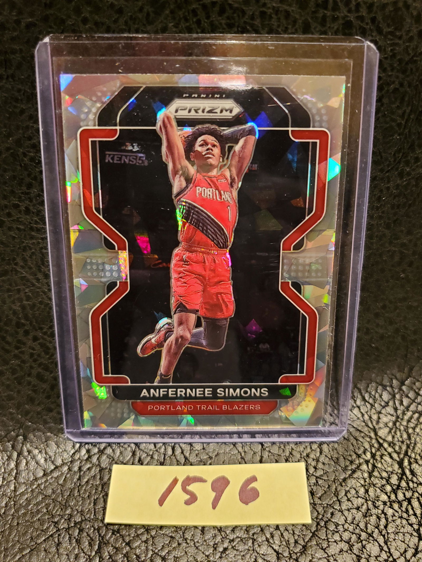 Anfernee Simons 2021-22 Prizm Cracked Ice Portland Trail Blazers #168 (1 of 2)