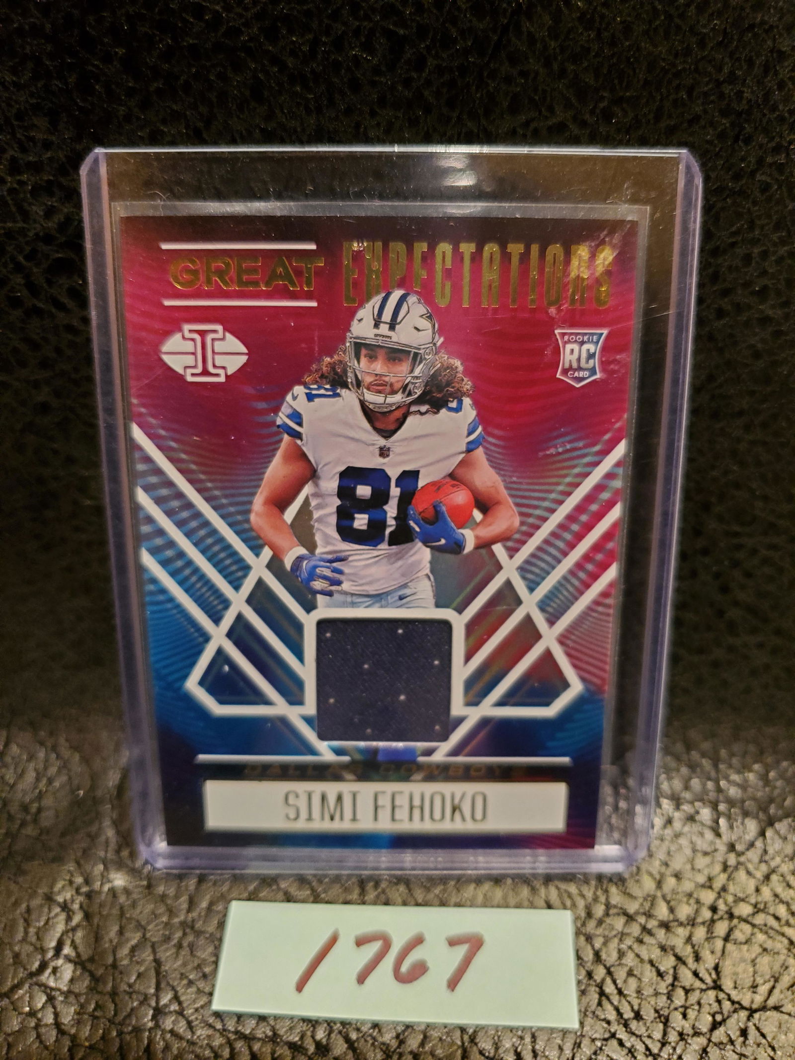 Simi Fehoko 2021 Illusions Great Expectations Rookie Patch Dallas Cowboys #GE-SF (1 of 2)