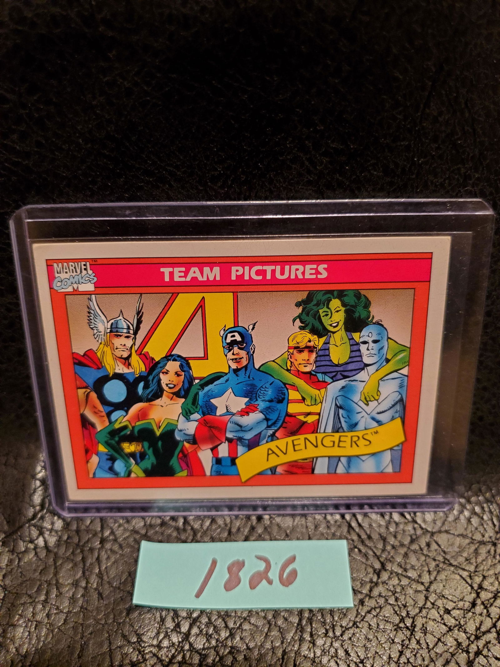 Avengers Team Picture 1990 Marvel Card #138: Avengers Team Picture 1990 Marvel Card #138