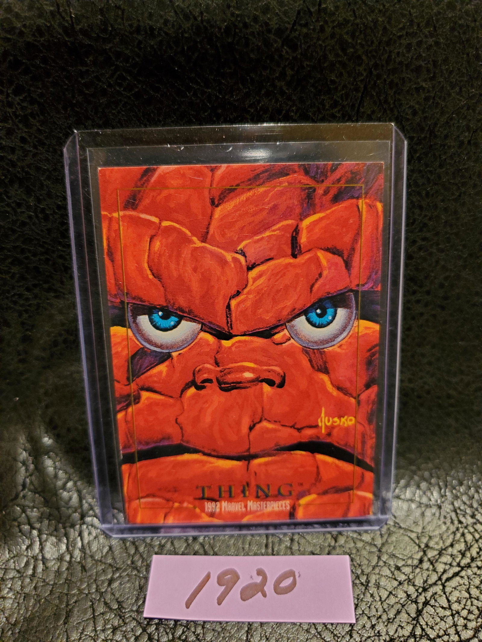 Thing 1992 Skybox Marvel Masterpieces #91 (1 of 2)