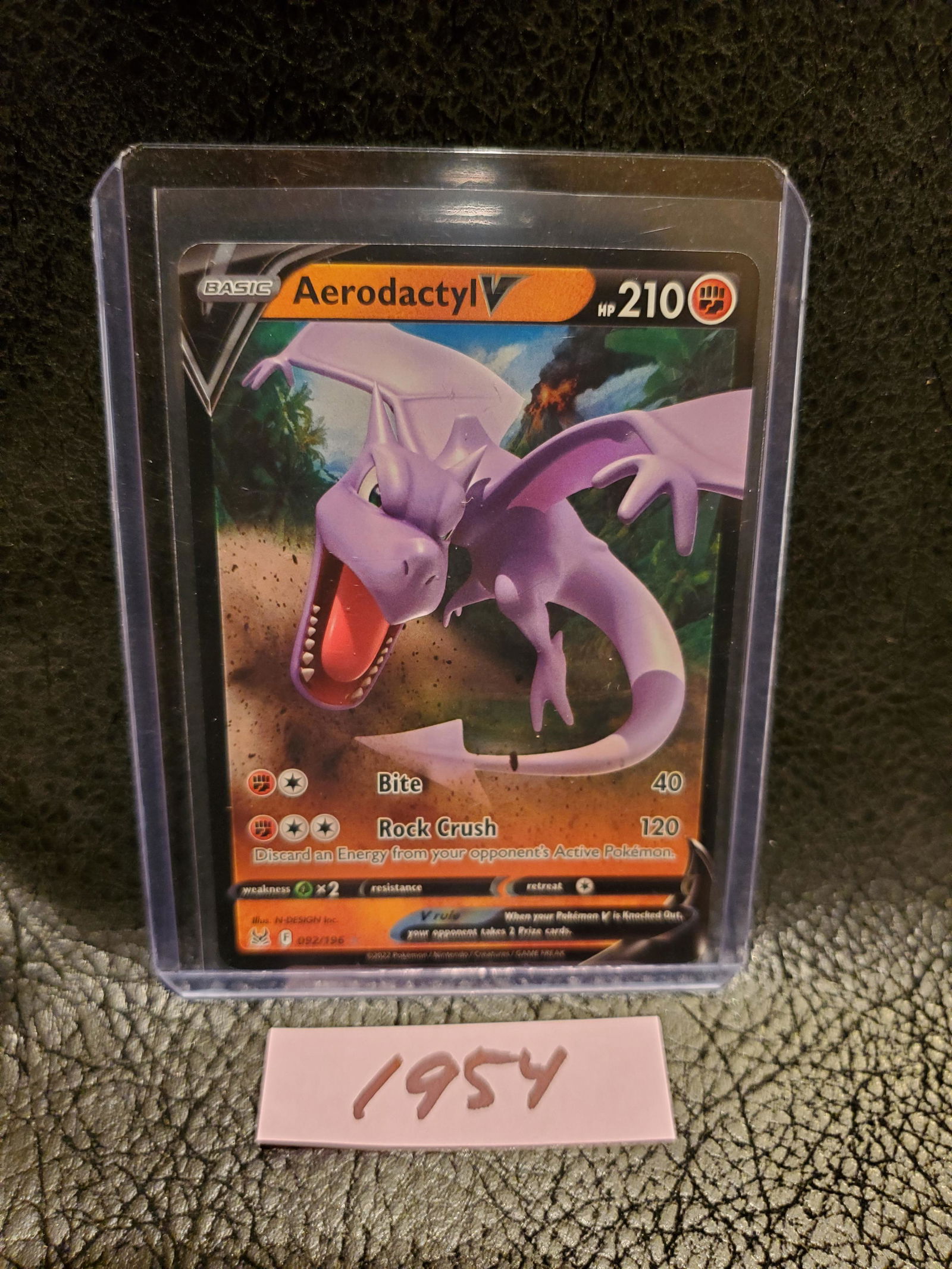 Aerodactyl V 2022 Pokemon Lost Origin Ultra Rare 92/196 (1 of 2)