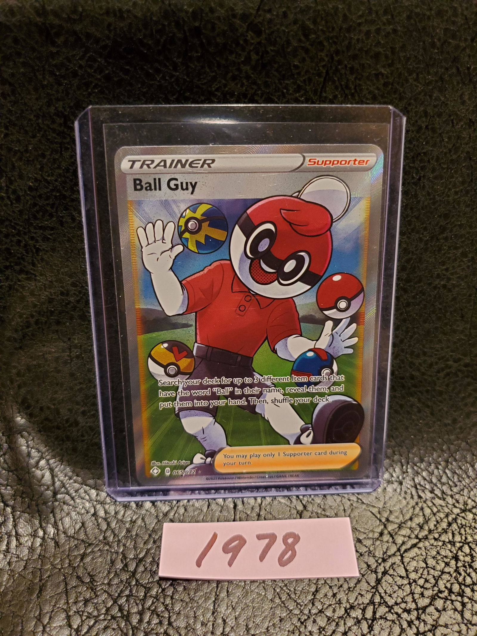 Ball Guy 2021 Pokemon Shining Fates Full Card Holo Ultra Rare 65/72 (1 of 2)