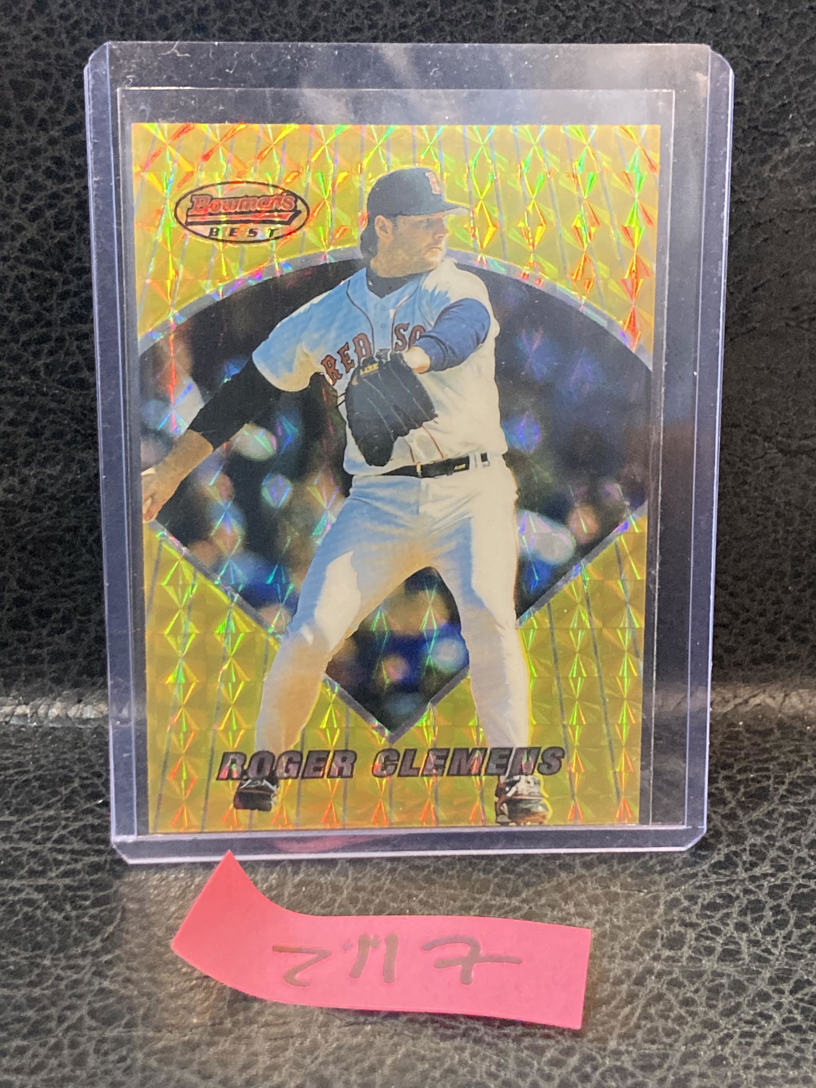 Roger Clemens 1996 Bowman's Best BOSTON RED SOX Atomic Refractor (1 of 2)