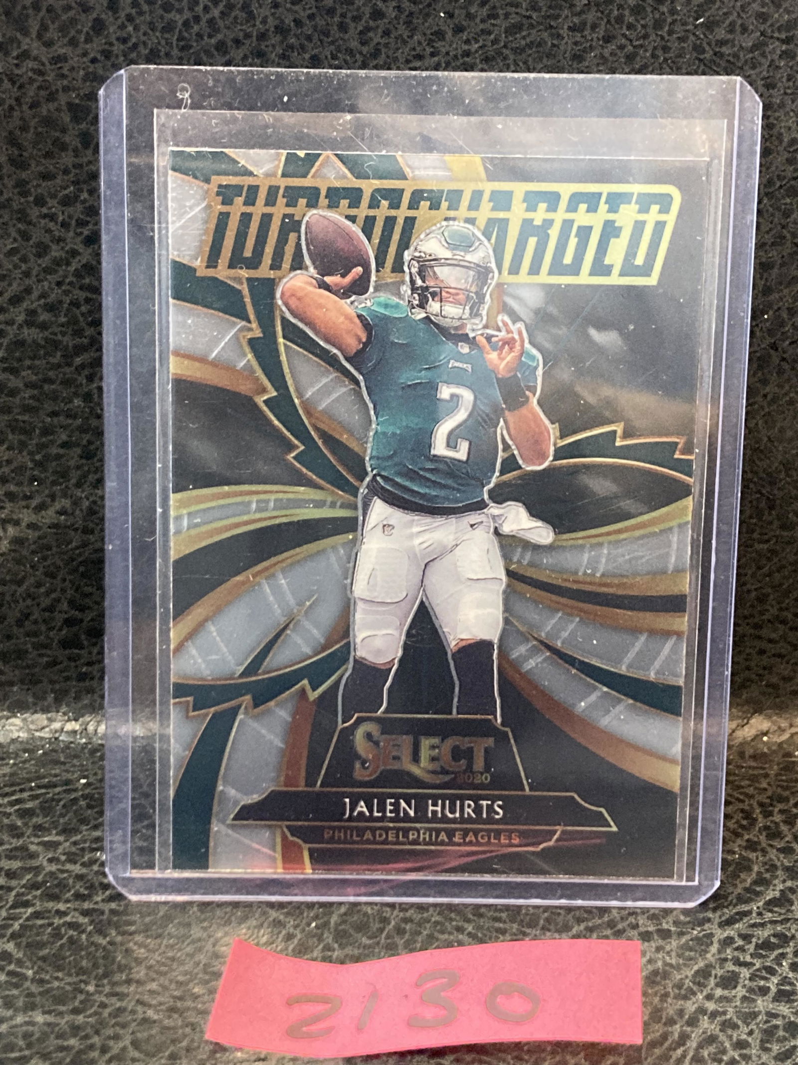Jalen Hurts 2020 Panini Select Rookie RC Turbocharged #T25 Philadelphia Eagles (1 of 2)