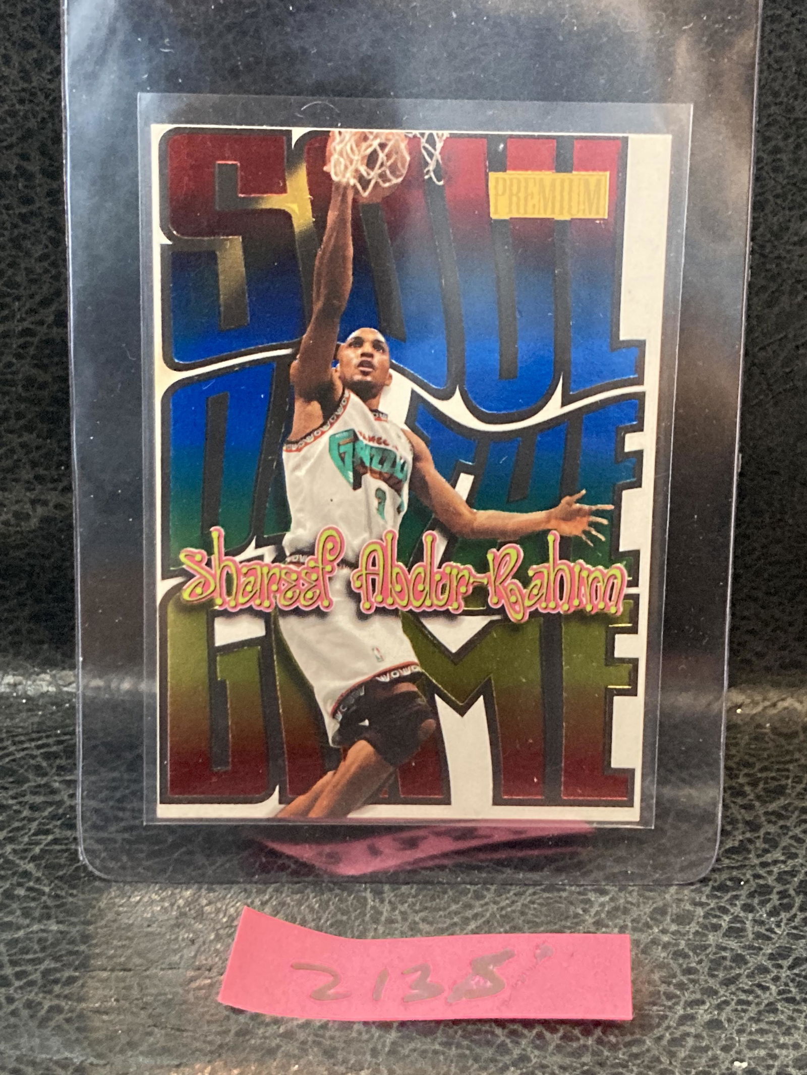 SHAREEF ABDUR-RAHIM 1998 SKYBOX PREMIUM 15 SG MINT SOUL OF THE GAME GRIZZLIES (1 of 2)