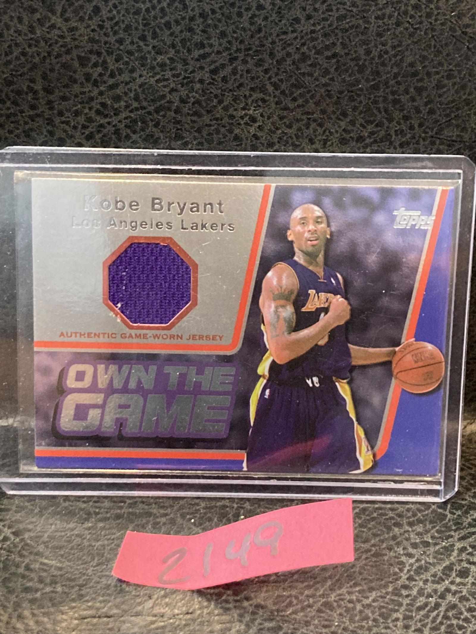 Kobe Bryant Game-Worn Jersey Card Topps 2006 Own The Game Los Angeles Lakers (1 of 2)