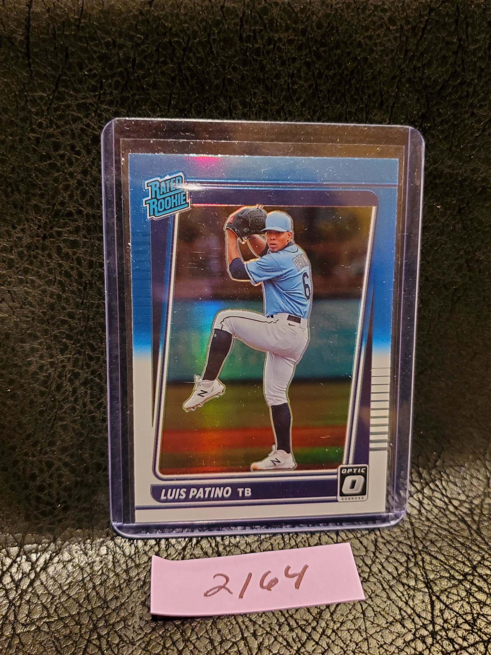 Luis Patino 2021 Optic Blue White Rookie Tampa Bay Rays #55 (1 of 2)