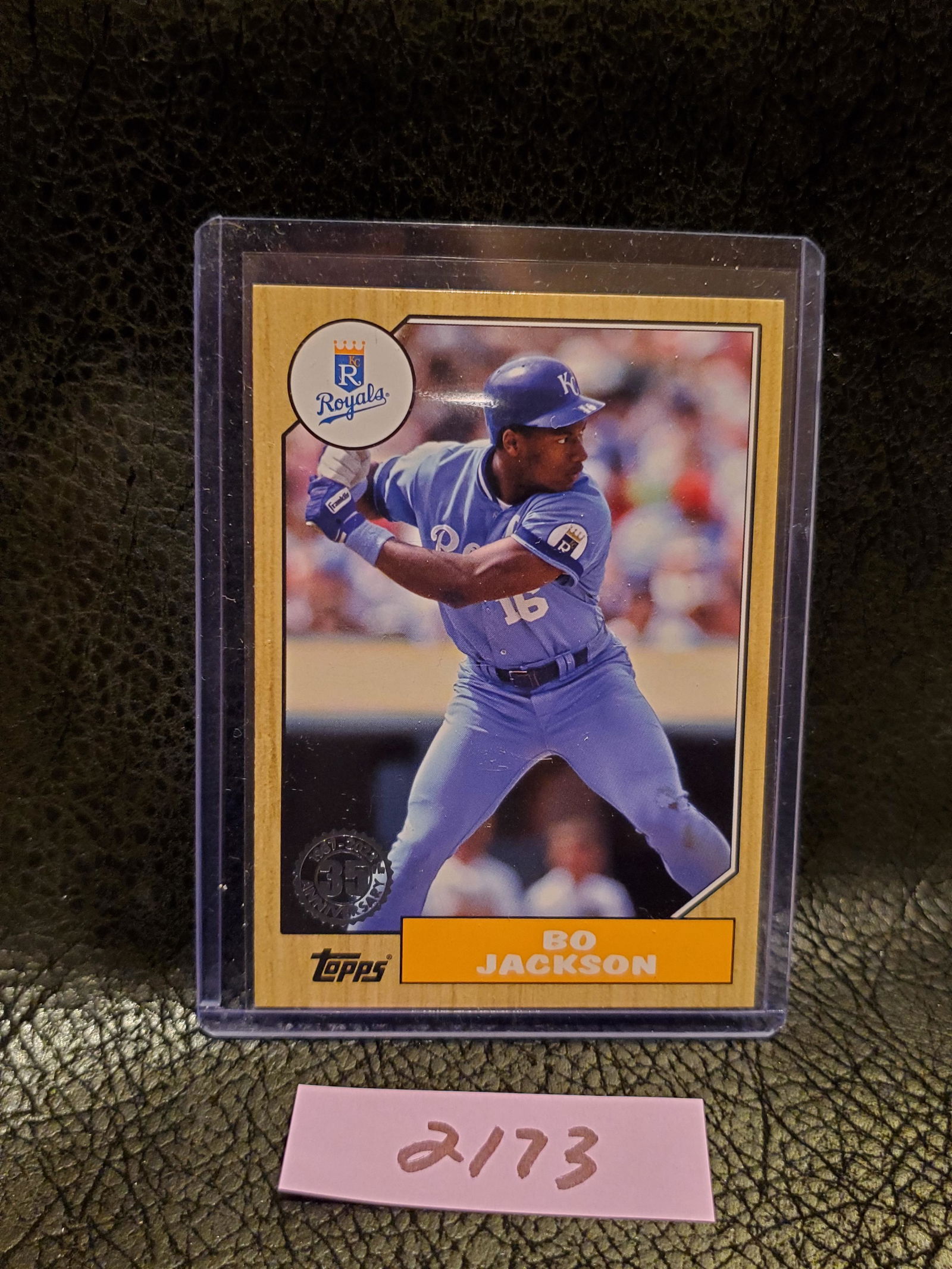 Bo Jackson 2022 Topps 35th Anniversary 1987 Throwback Kansas City Royals #T87-21 (1 of 2)