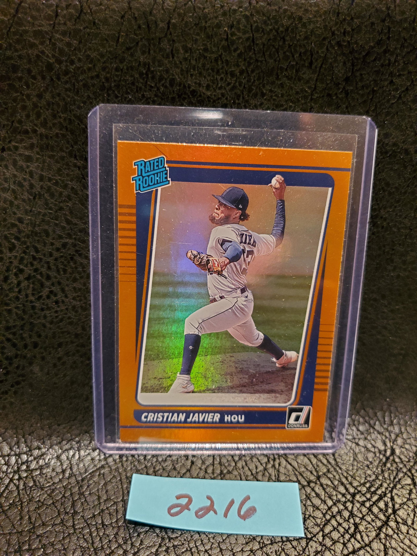 Cristian Javier 2021 Donruss Orange Rookie Houston Astros #42: Cristian Javier 2021 Donruss Orange Rookie Houston Astros #42