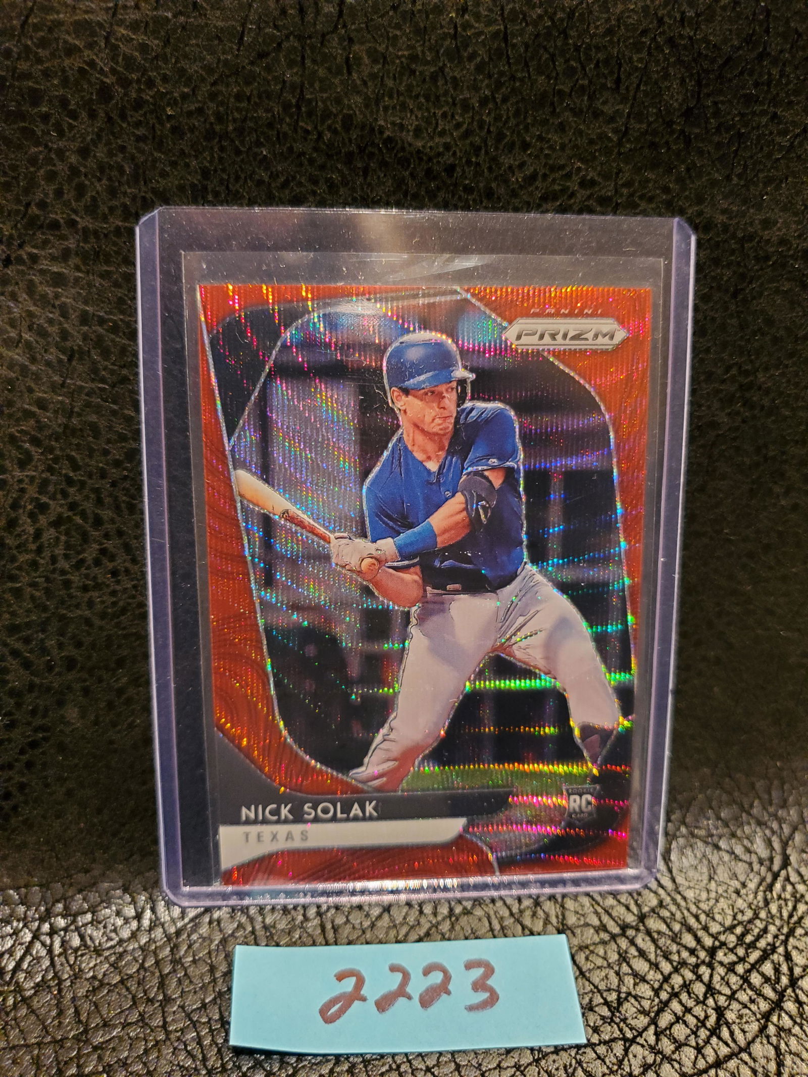 Nick Solak 2020 Prizm Ruby Wave Rookie #/99 Texas Rangers #232 (1 of 2)