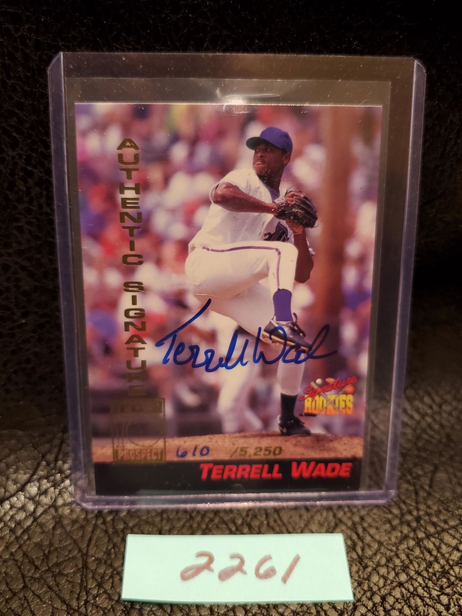 Terrell Wade 1994 Signature Rookies Top Prospect Autograph #/5250 Atlanta Braves #A4 (1 of 2)