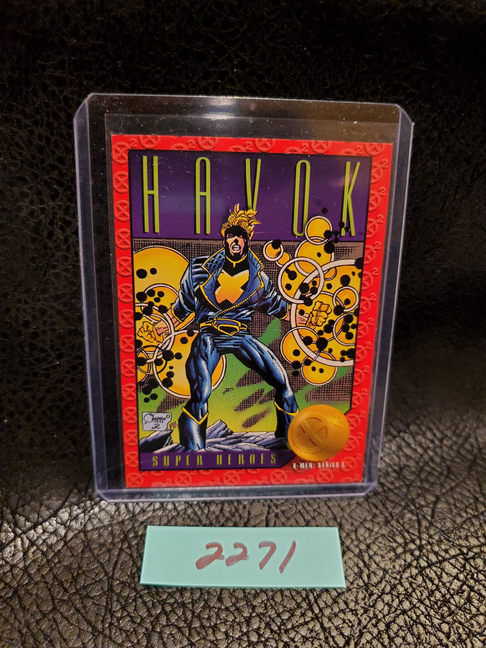 Havok 1993 Skybox Marvel X-Men Series 2 Xavier's Files #14 (1 of 2)