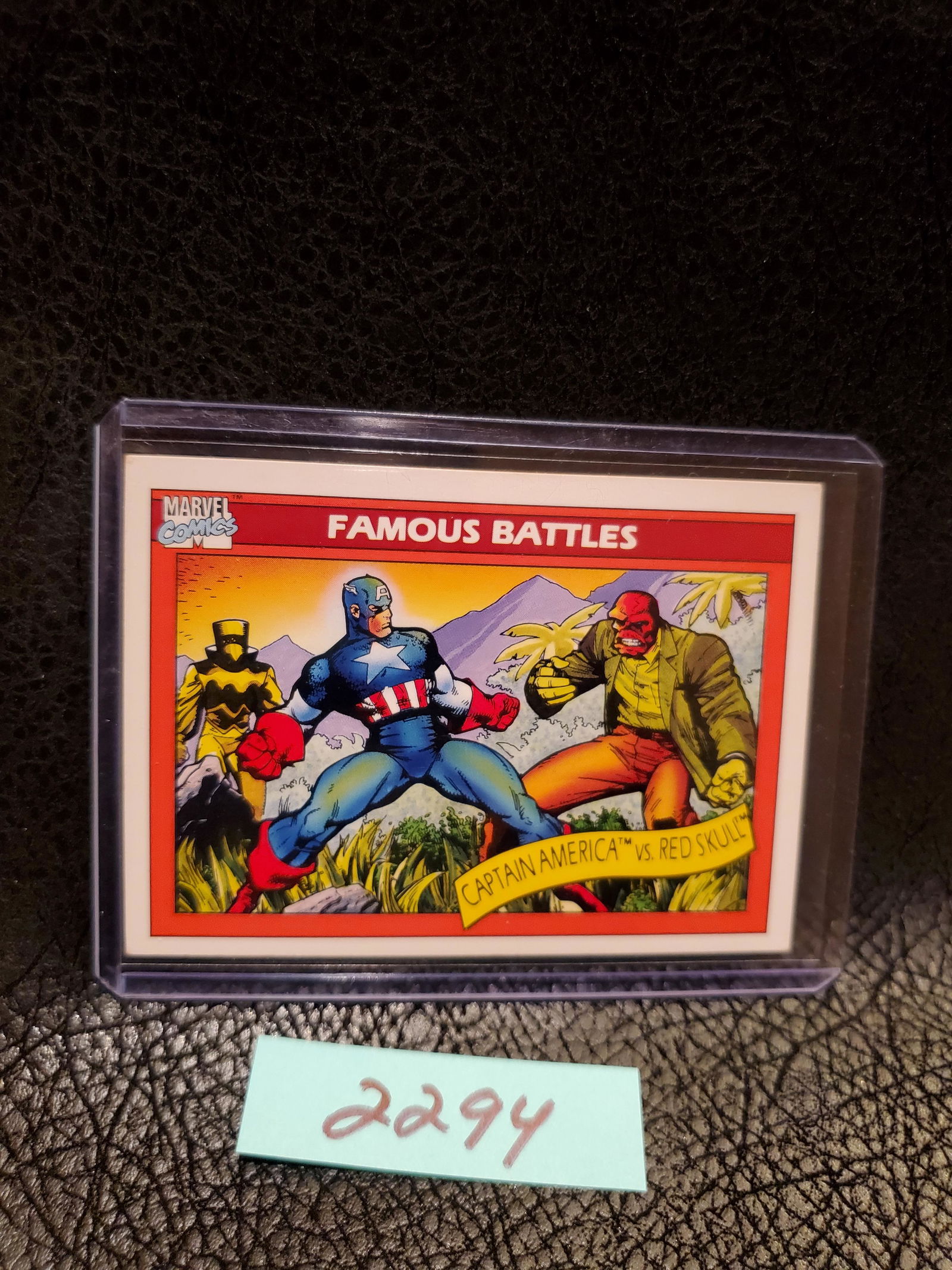 Captain America vs Red Skull 1990 Impel Famous Battles Marvel #97 (1 of 2)