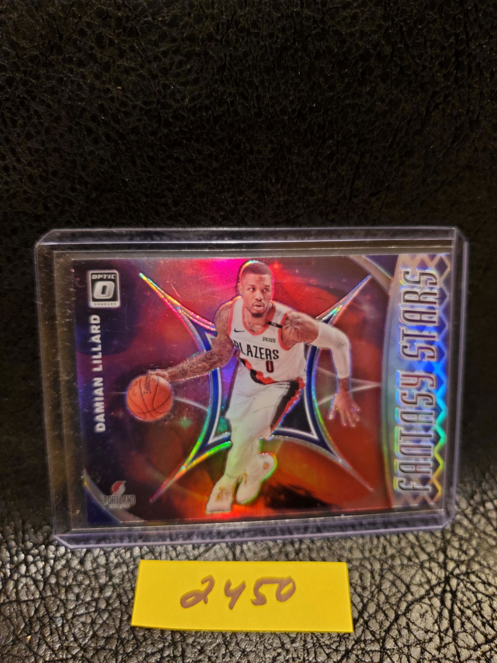 Damian Lillard 2019-20 Optic Fantasy Stars Silver Insert Portland Trail Blazers #9 (1 of 2)